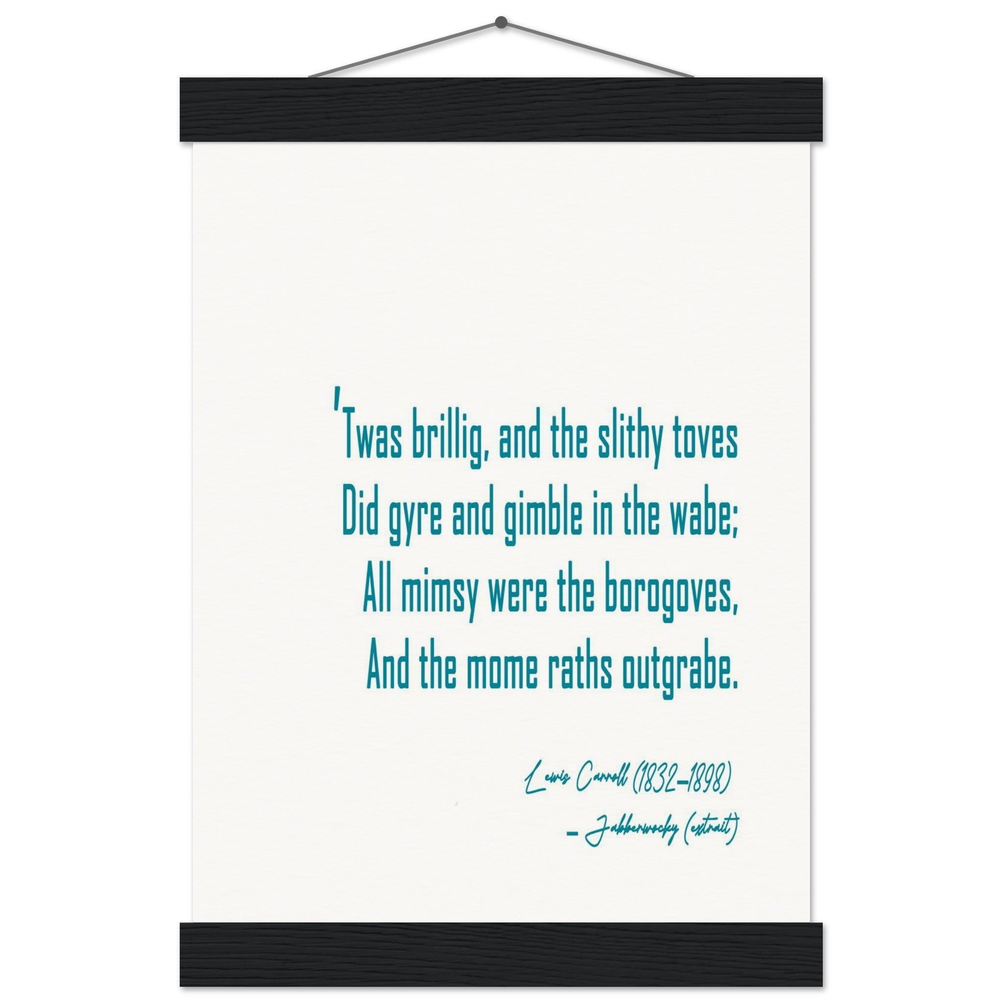 JABBERWOCKY - LEWIS CARROLL POEM - KLEX ART
