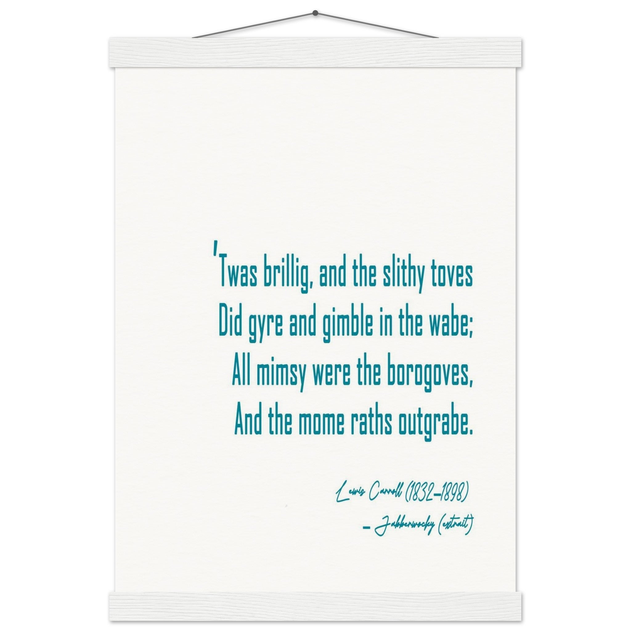JABBERWOCKY - LEWIS CARROLL POEM - KLEX ART