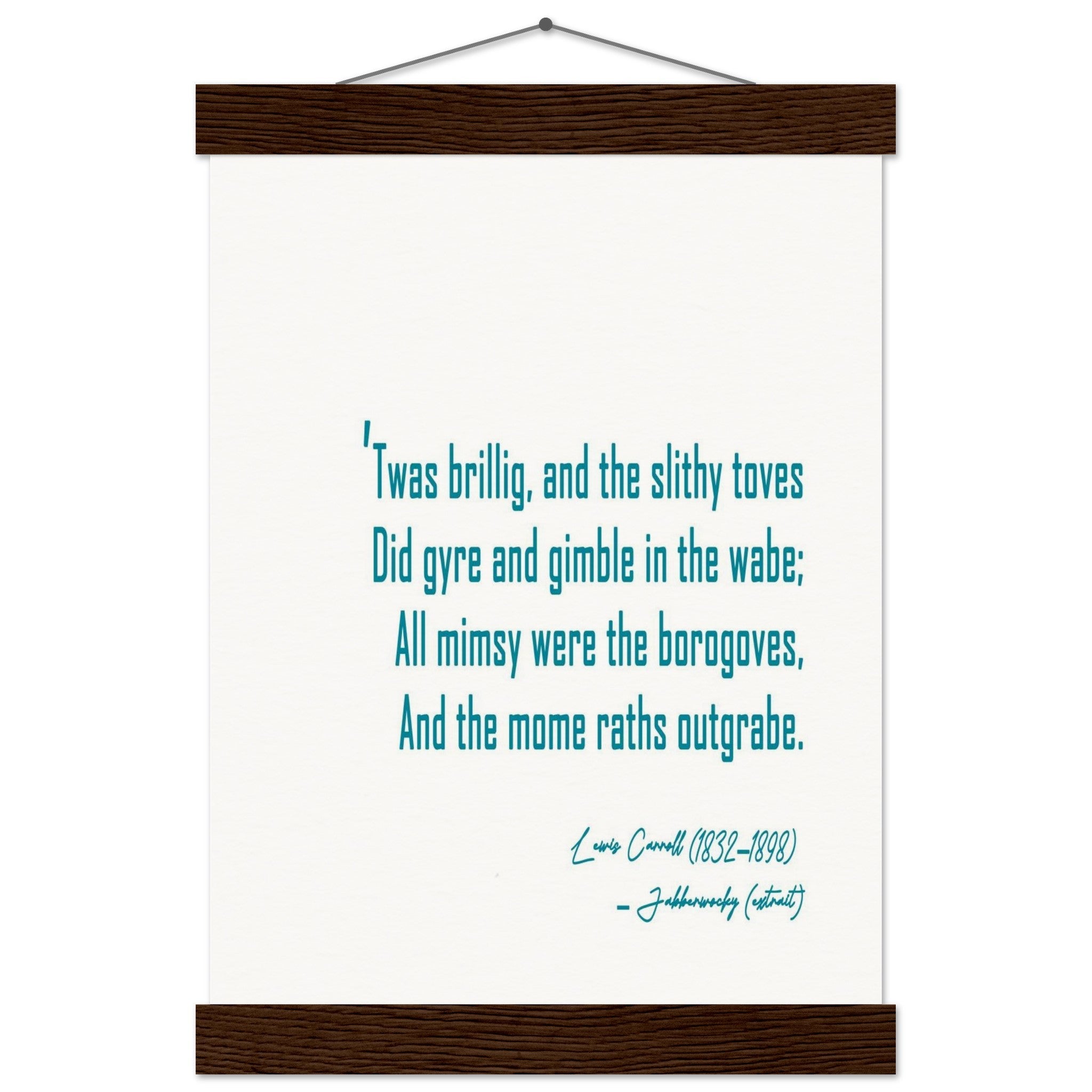 JABBERWOCKY - LEWIS CARROLL POEM - KLEX ART