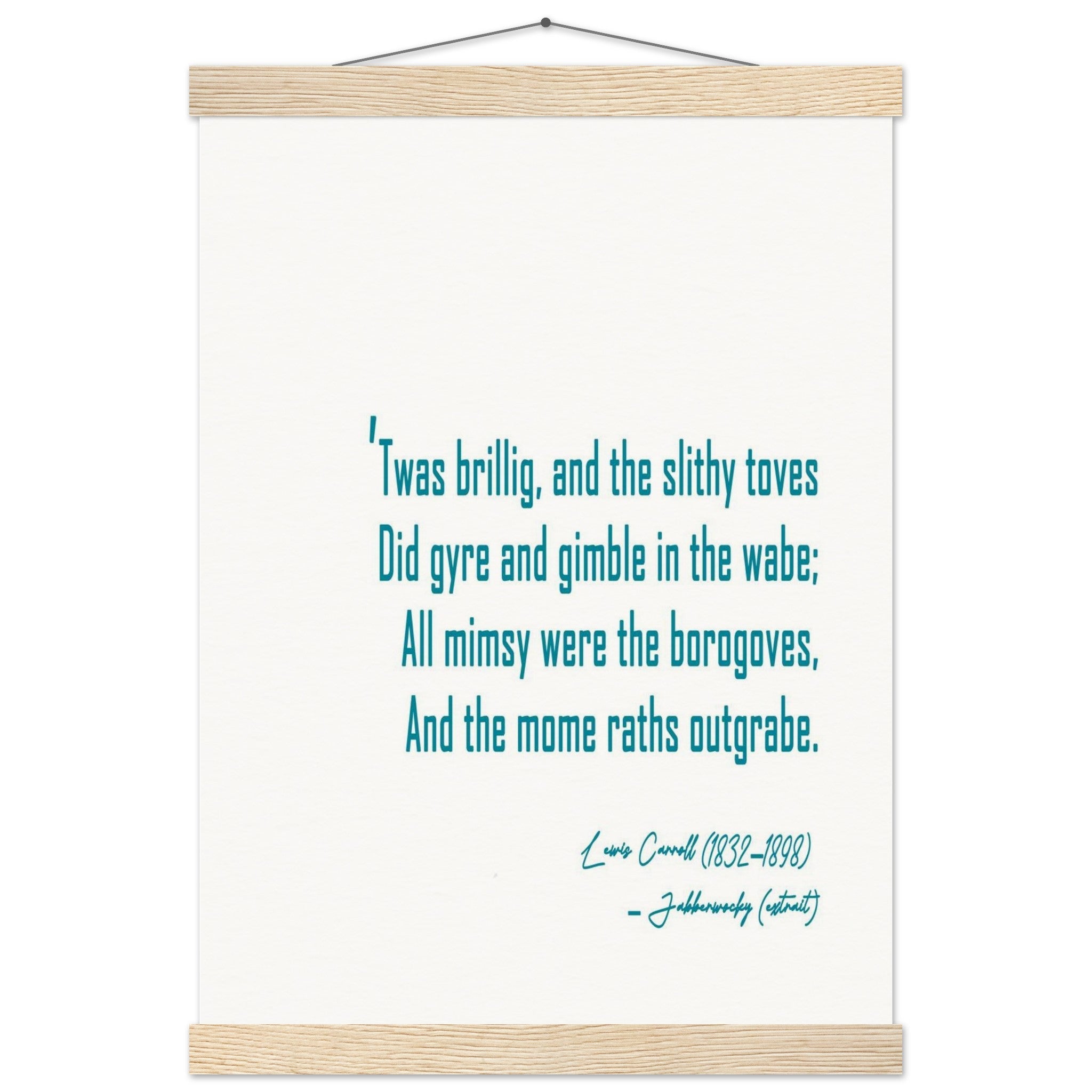 JABBERWOCKY - LEWIS CARROLL POEM - KLEX ART