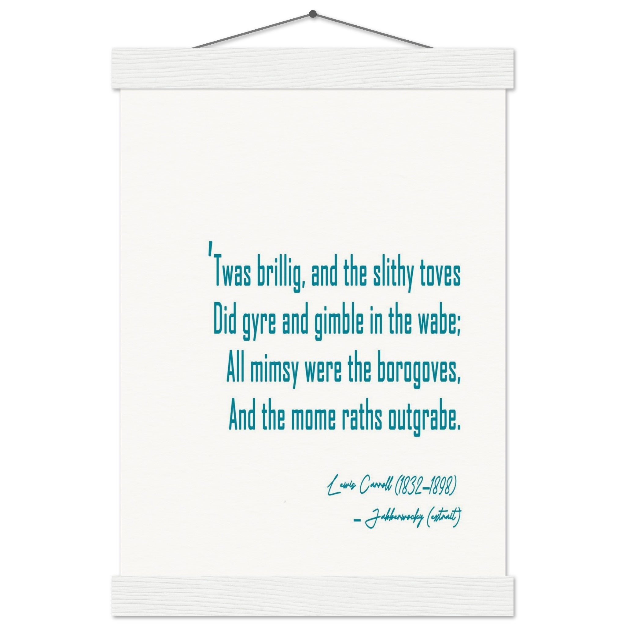 JABBERWOCKY - LEWIS CARROLL POEM - KLEX ART