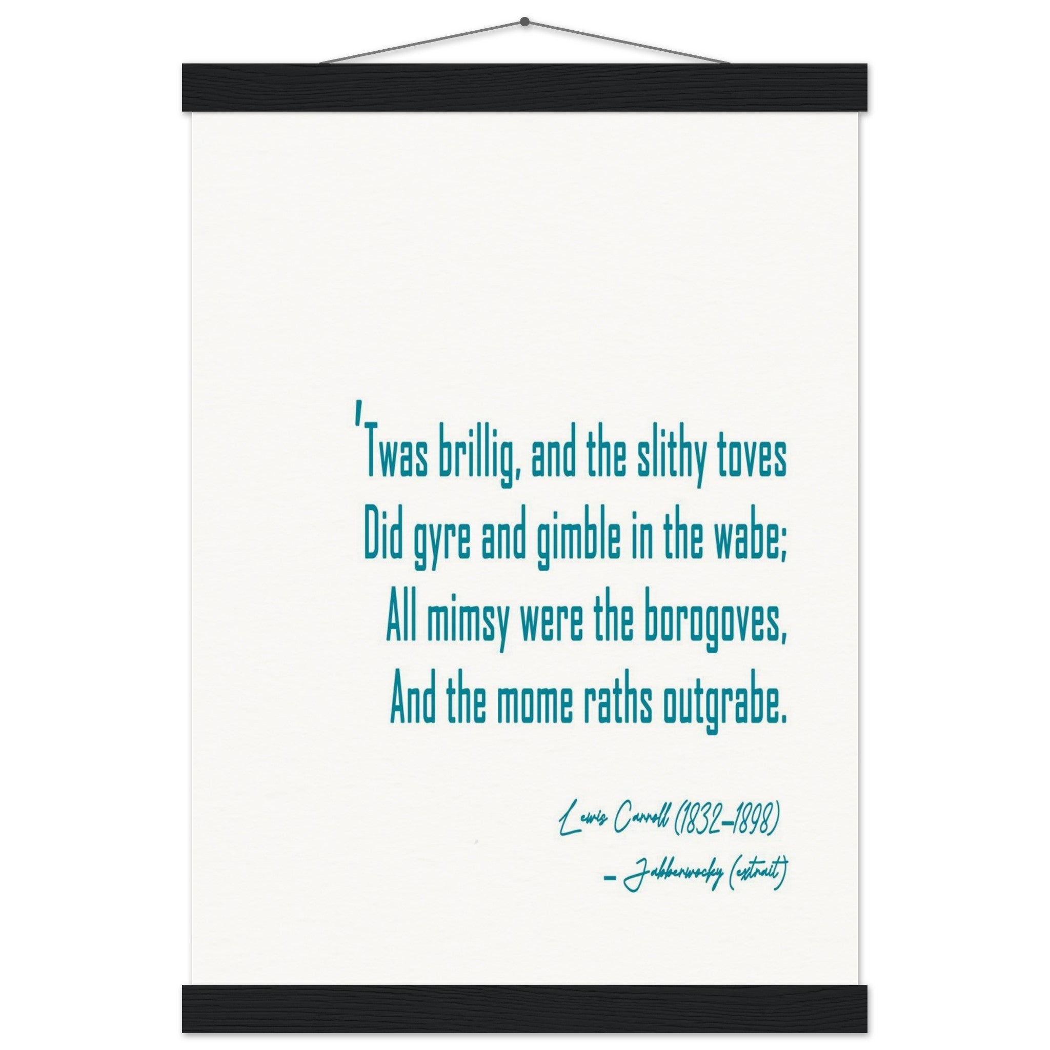 JABBERWOCKY - LEWIS CARROLL POEM - KLEX ART