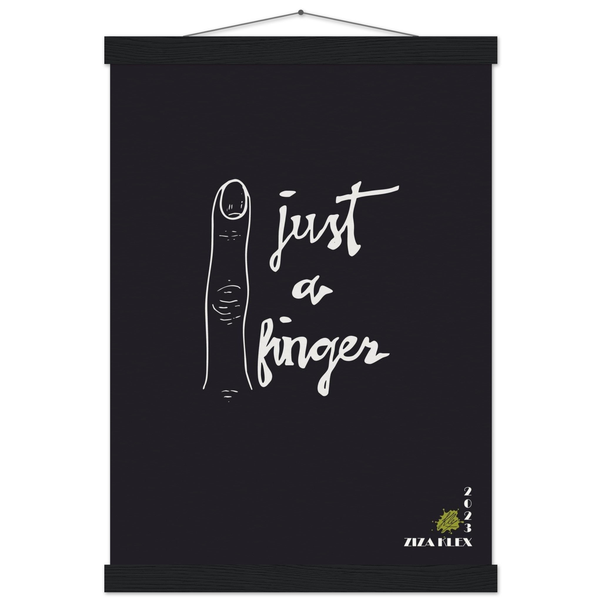JUST A FINGER *black* - KLEX ART