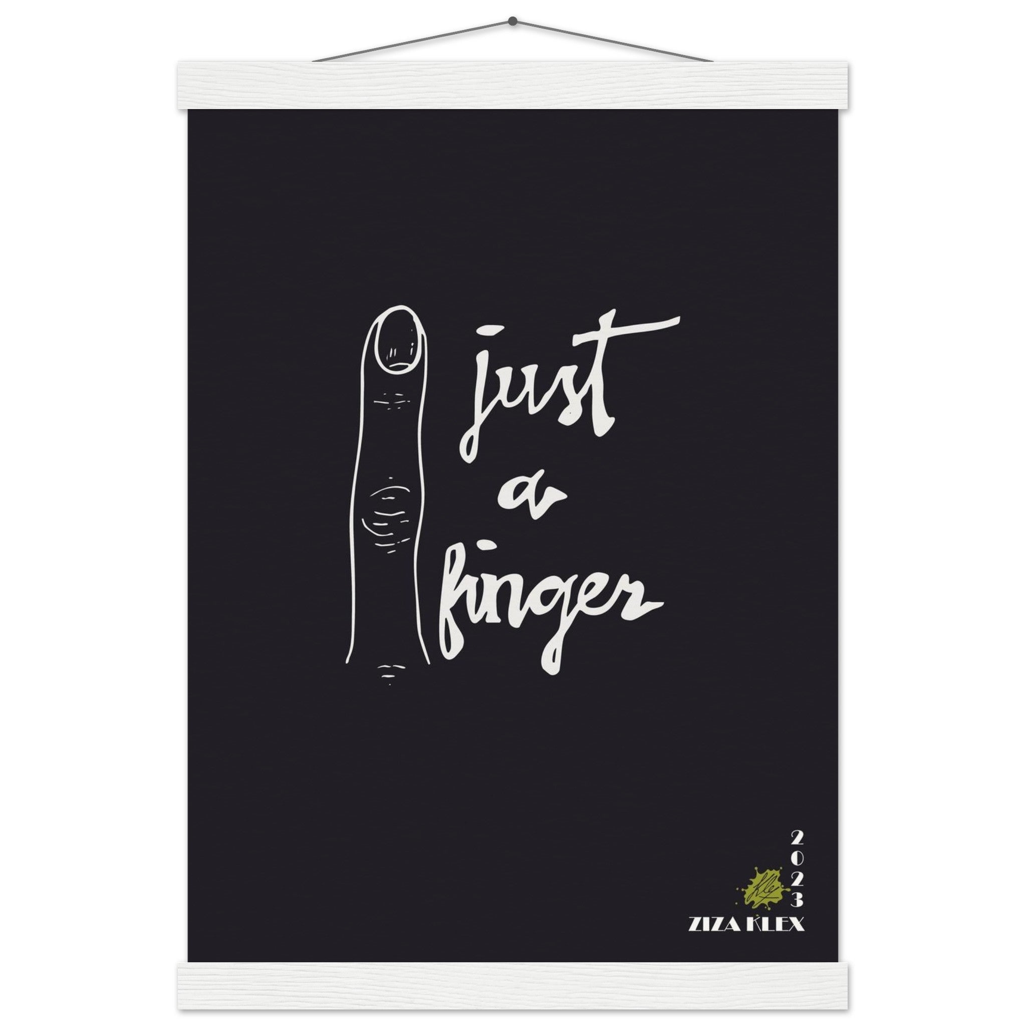 JUST A FINGER *black* - KLEX ART