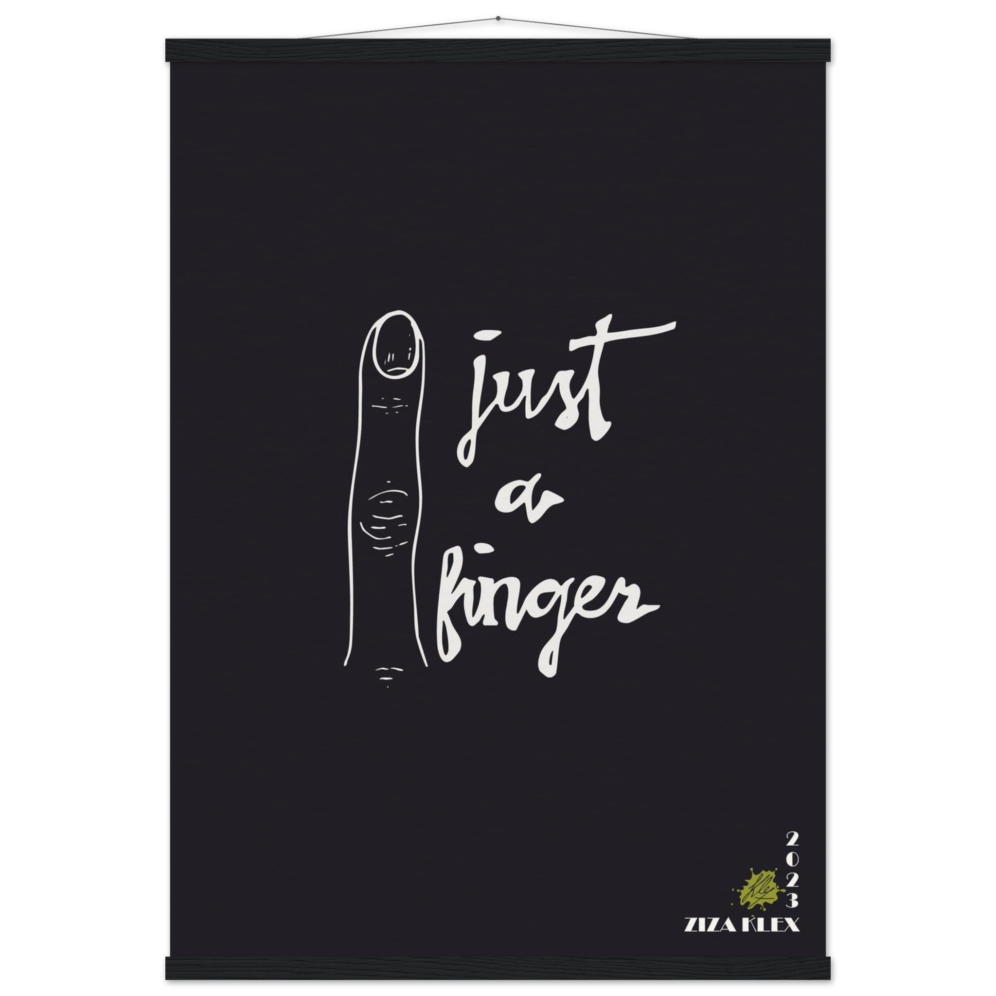 JUST A FINGER *black* - KLEX ART