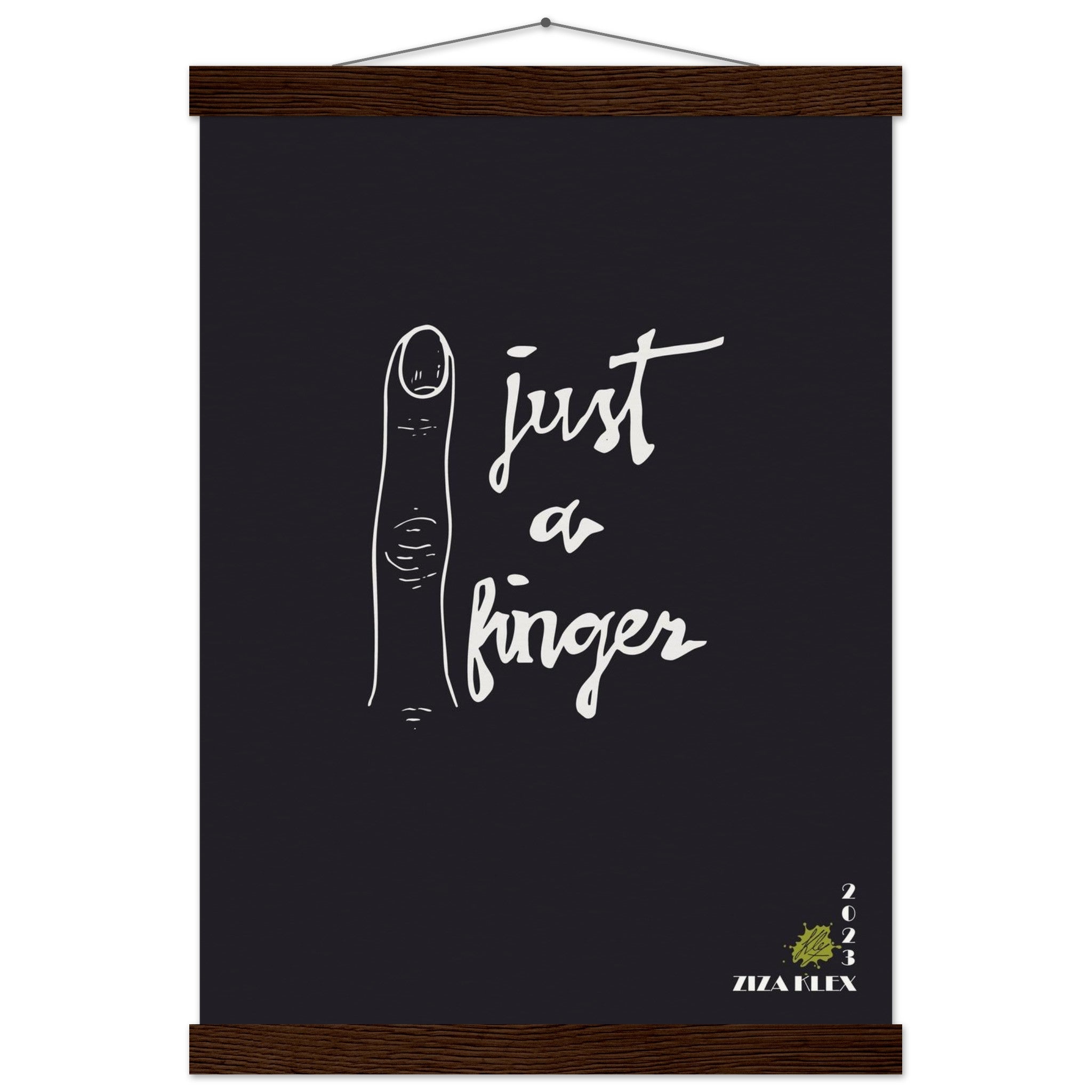 JUST A FINGER *black* - KLEX ART