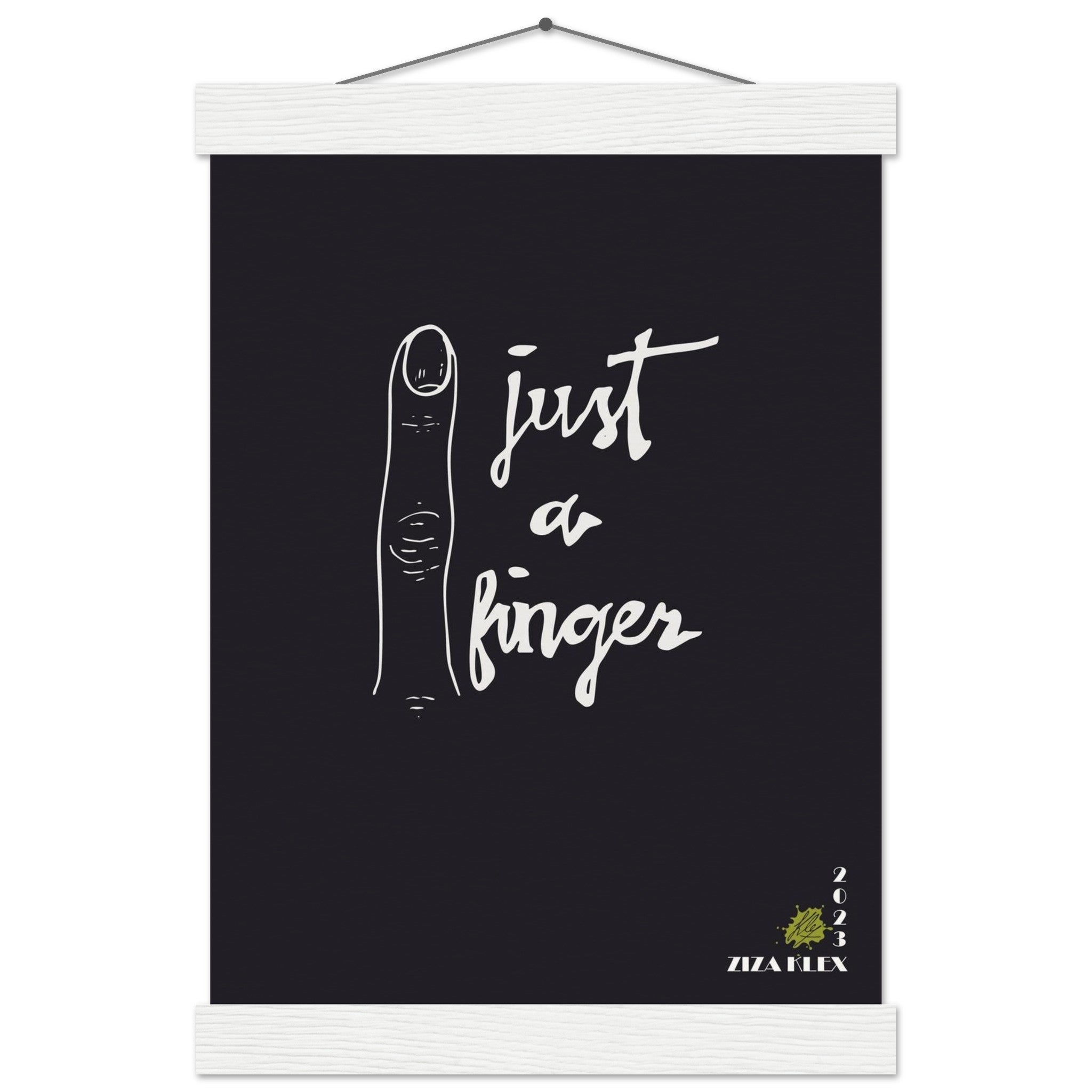 JUST A FINGER *black* - KLEX ART