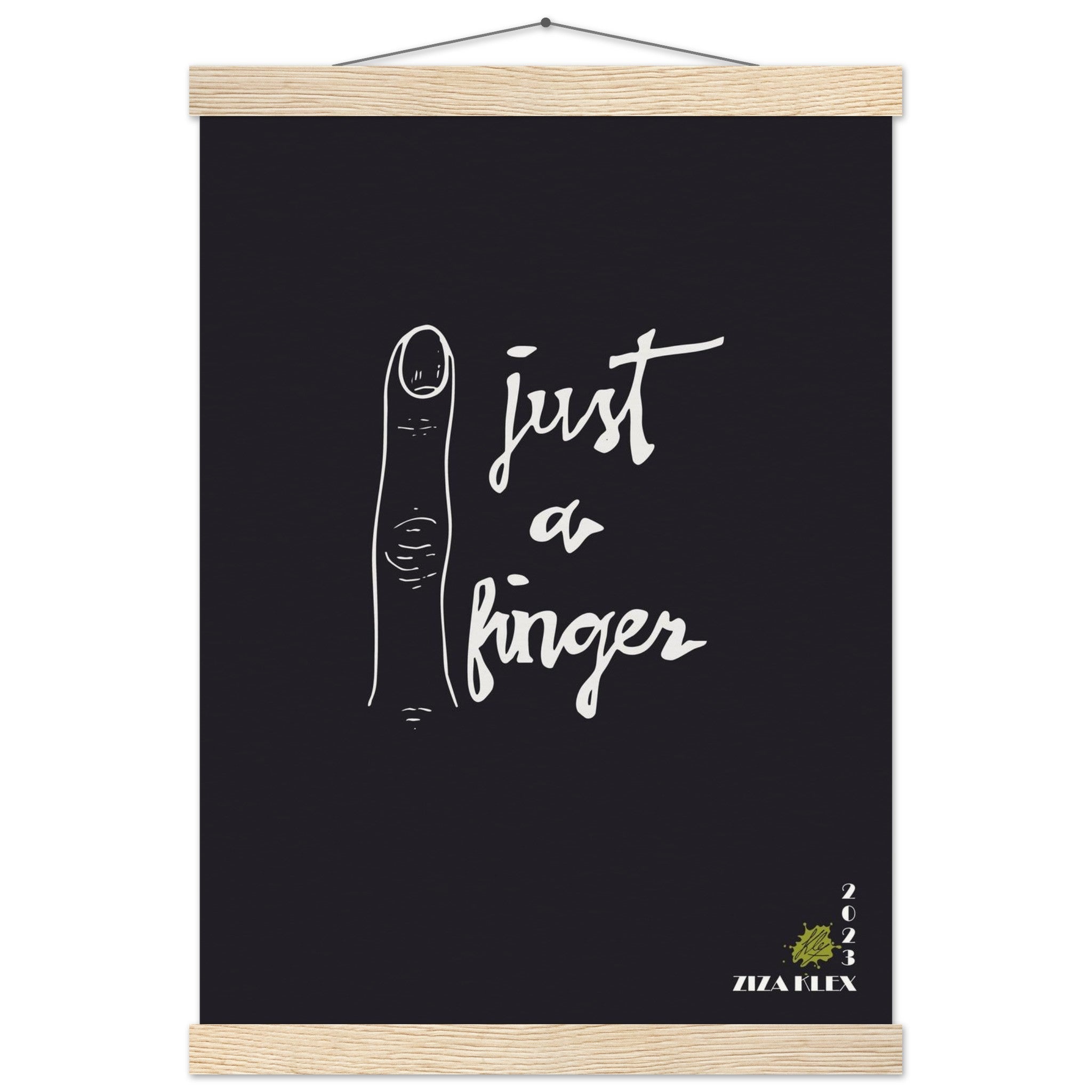 JUST A FINGER *black* - KLEX ART
