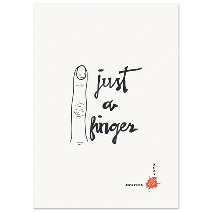 JUST A FINGER *white* - KLEX ART