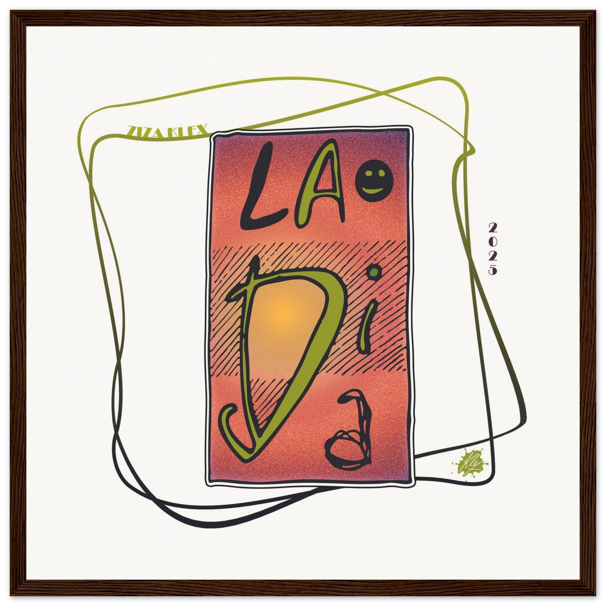 LA DI DA *fire red* - KLEX ART