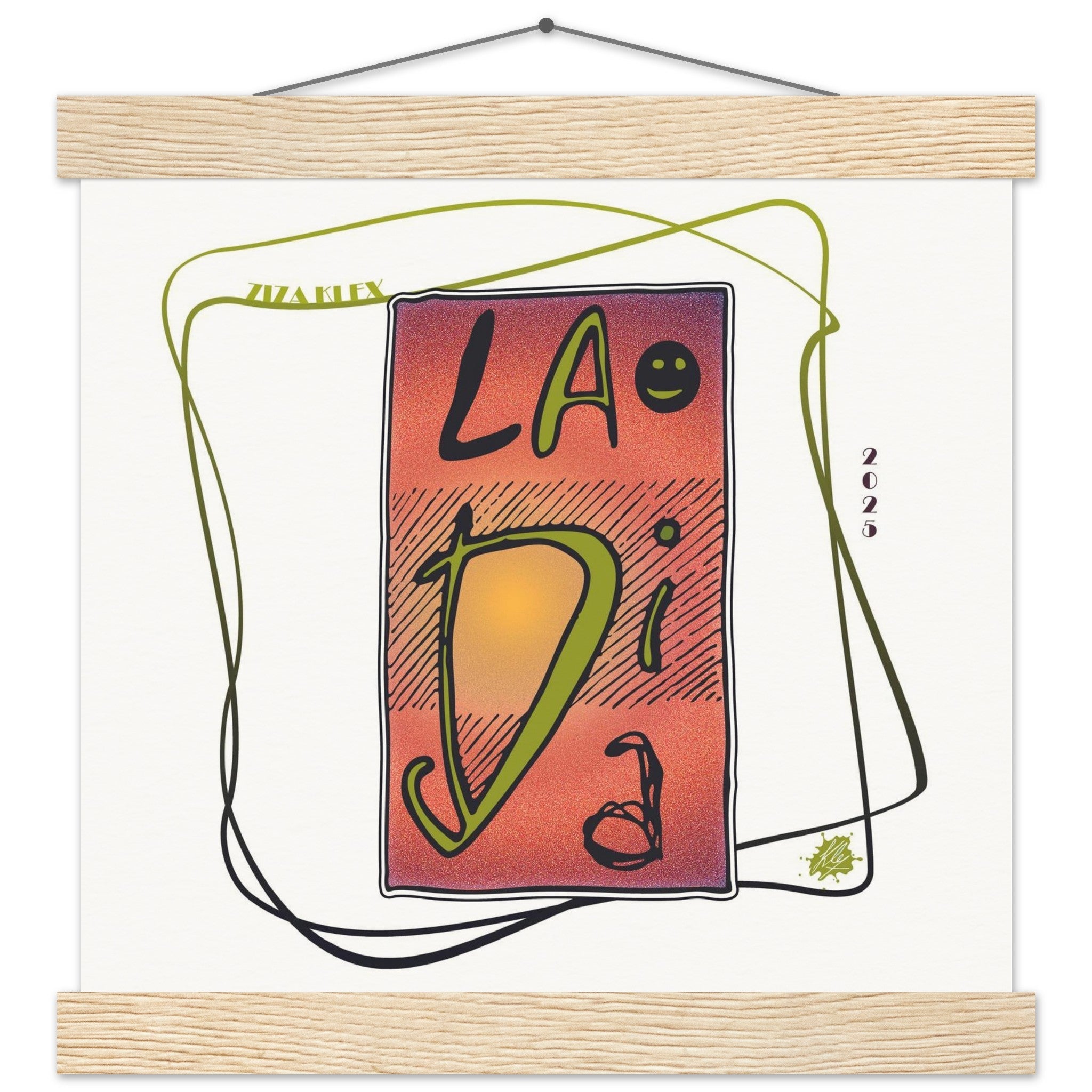 LA DI DA *fire red* - KLEX ART