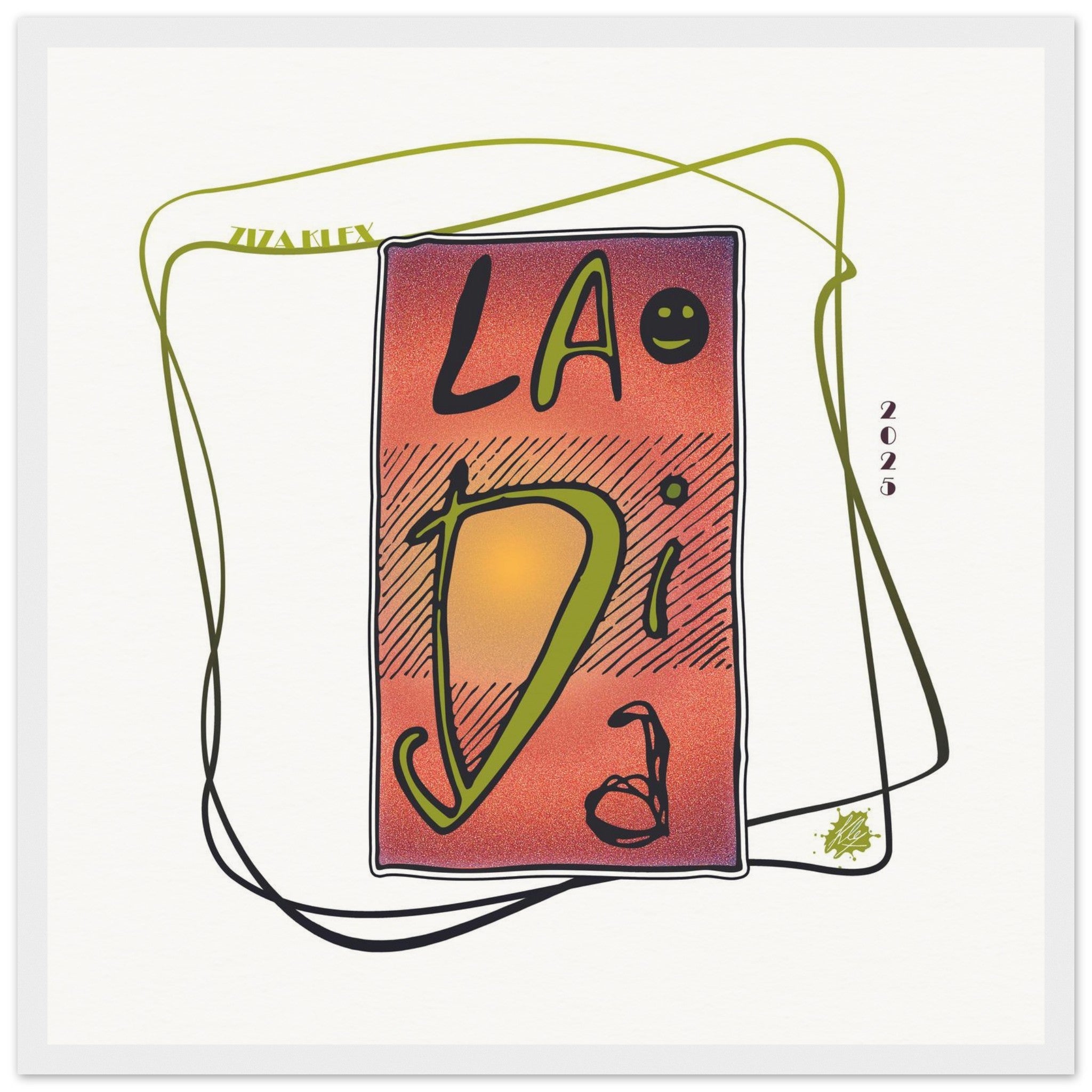 LA DI DA *fire red* - KLEX ART