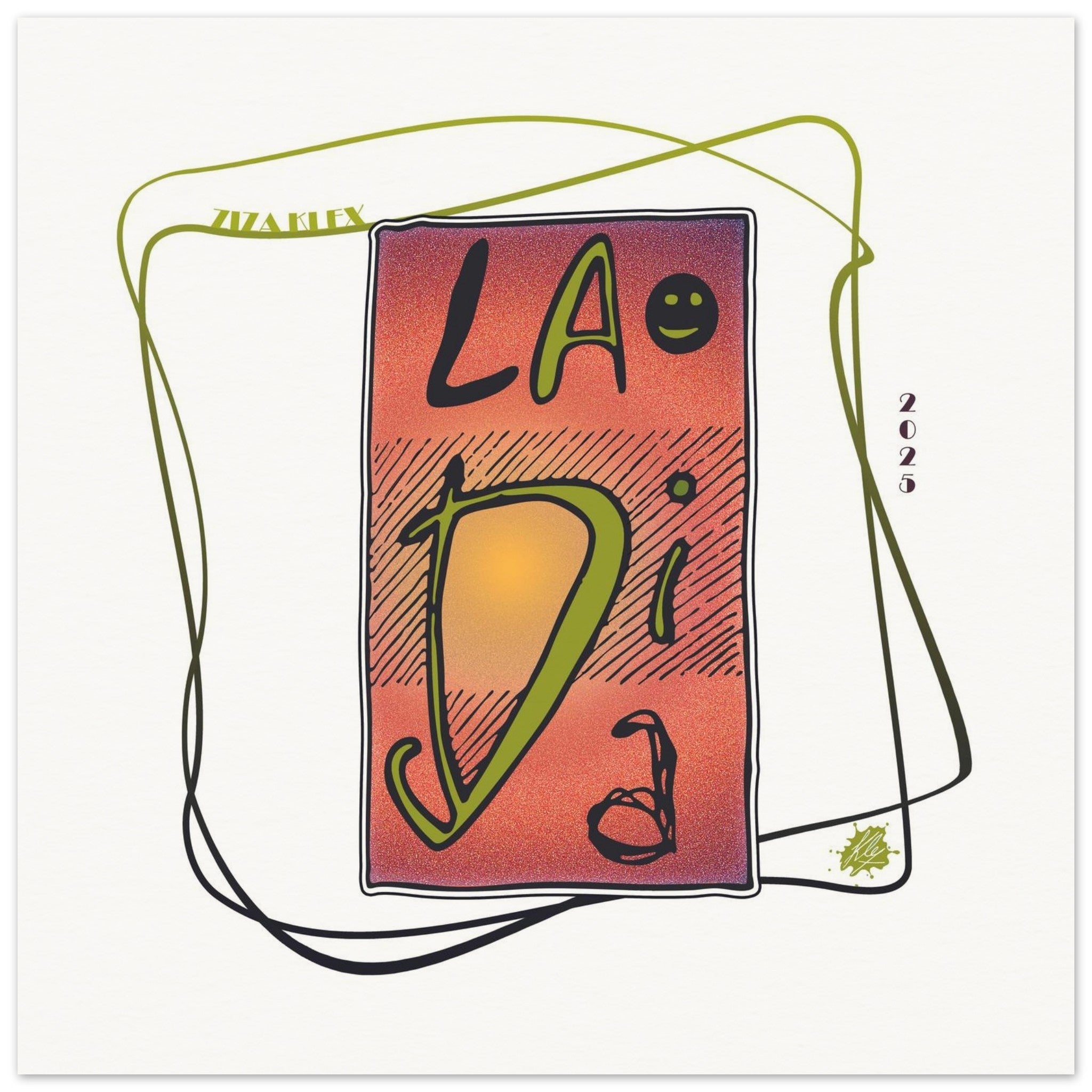 LA DI DA *fire red* - KLEX ART