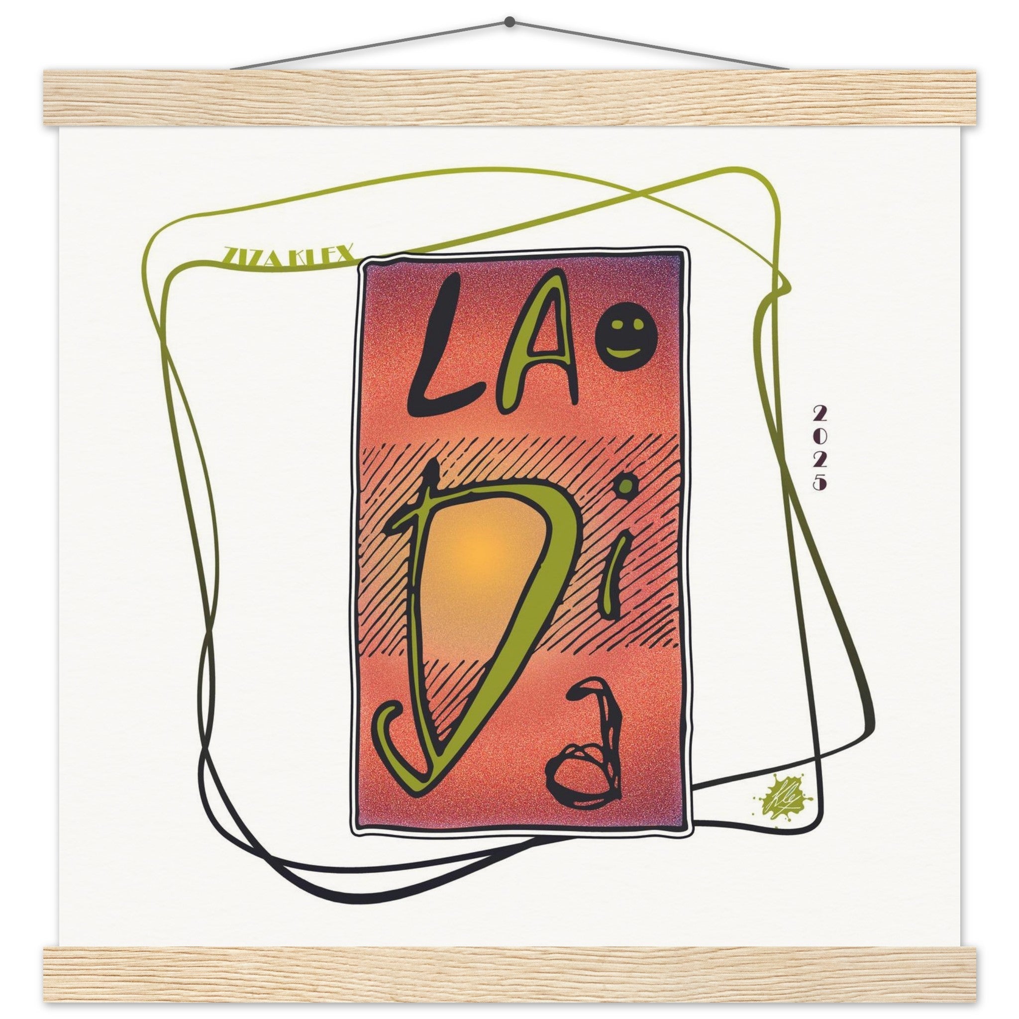 LA DI DA *fire red* - KLEX ART