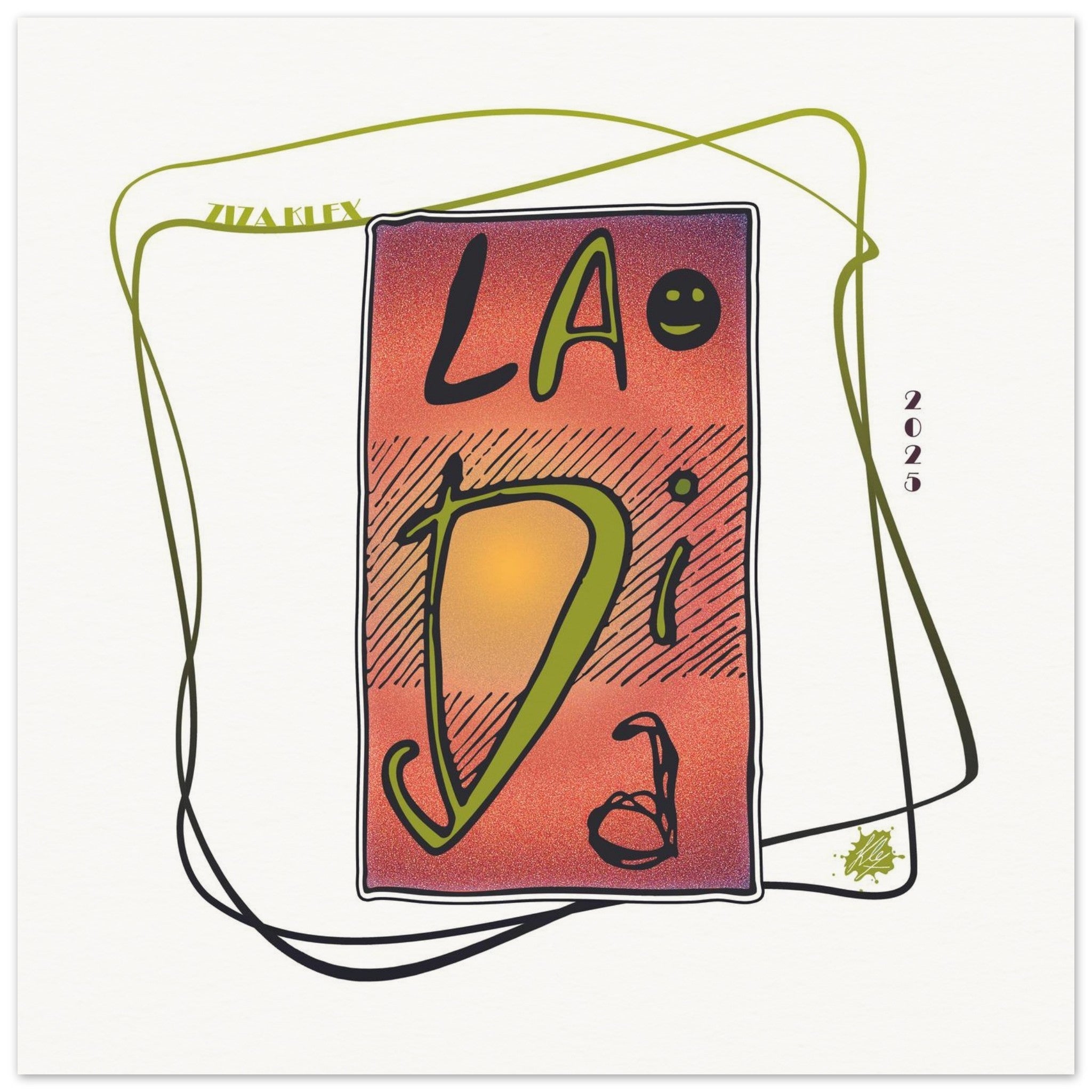 LA DI DA *fire red* - KLEX ART