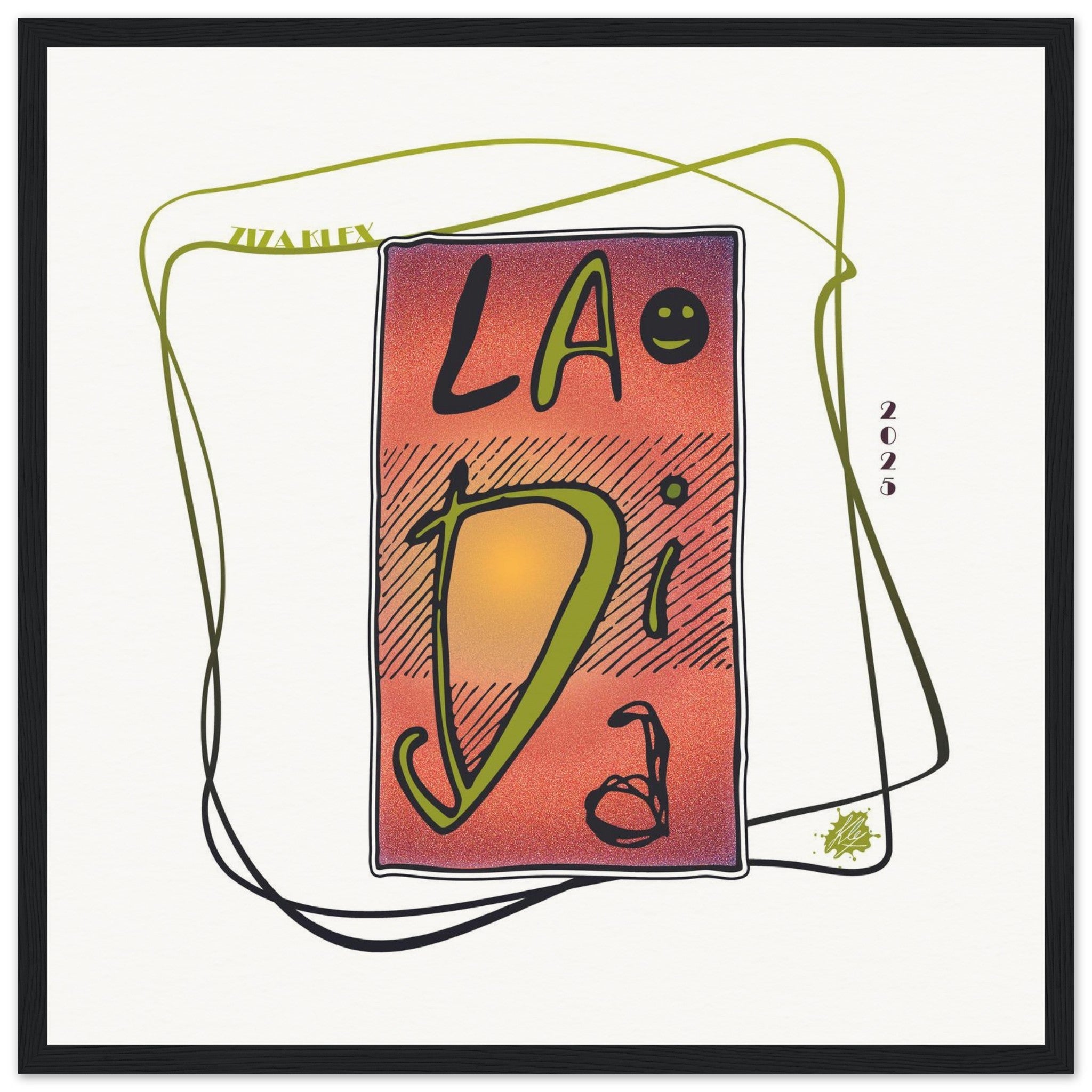 LA DI DA *fire red* - KLEX ART