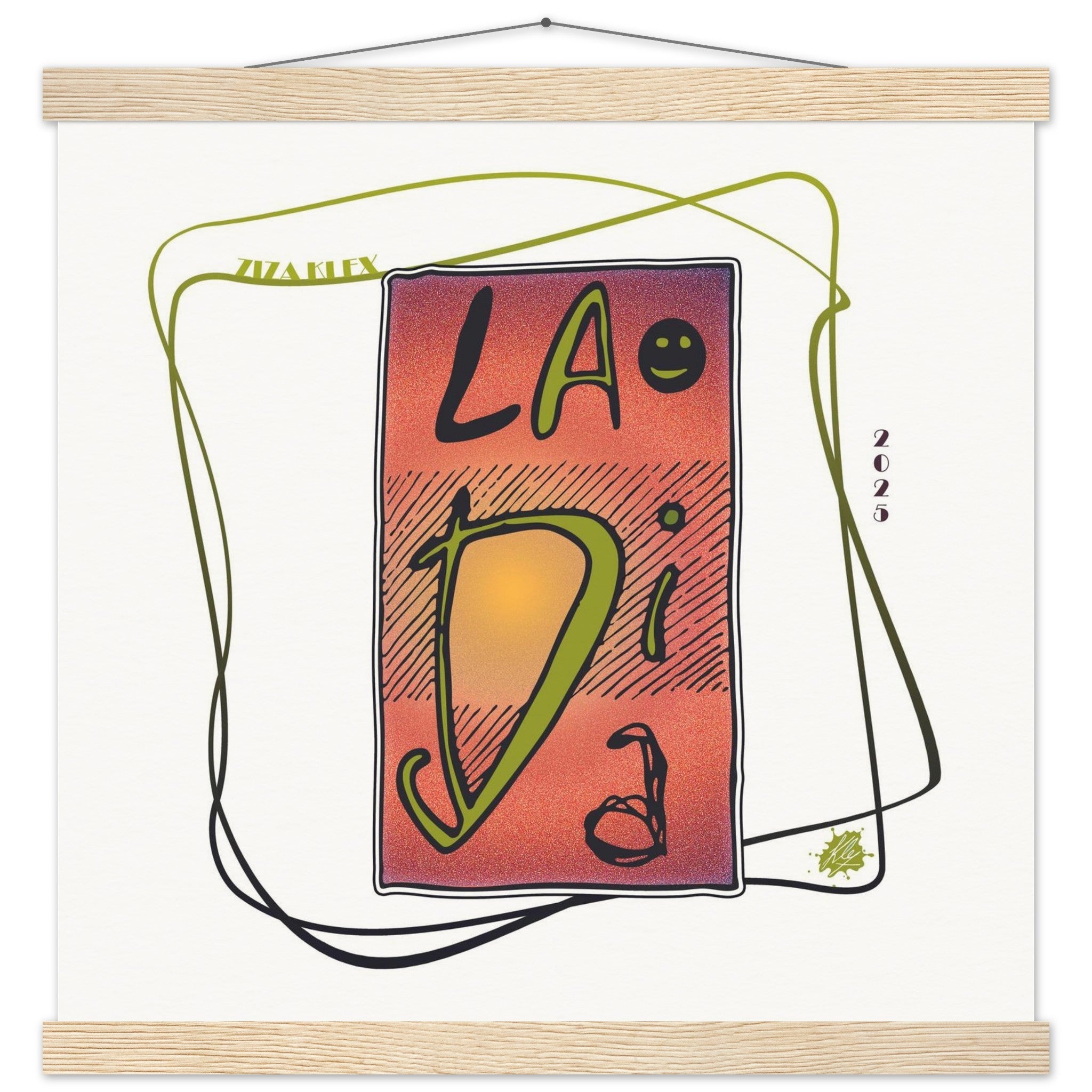 LA DI DA *fire red* - KLEX ART
