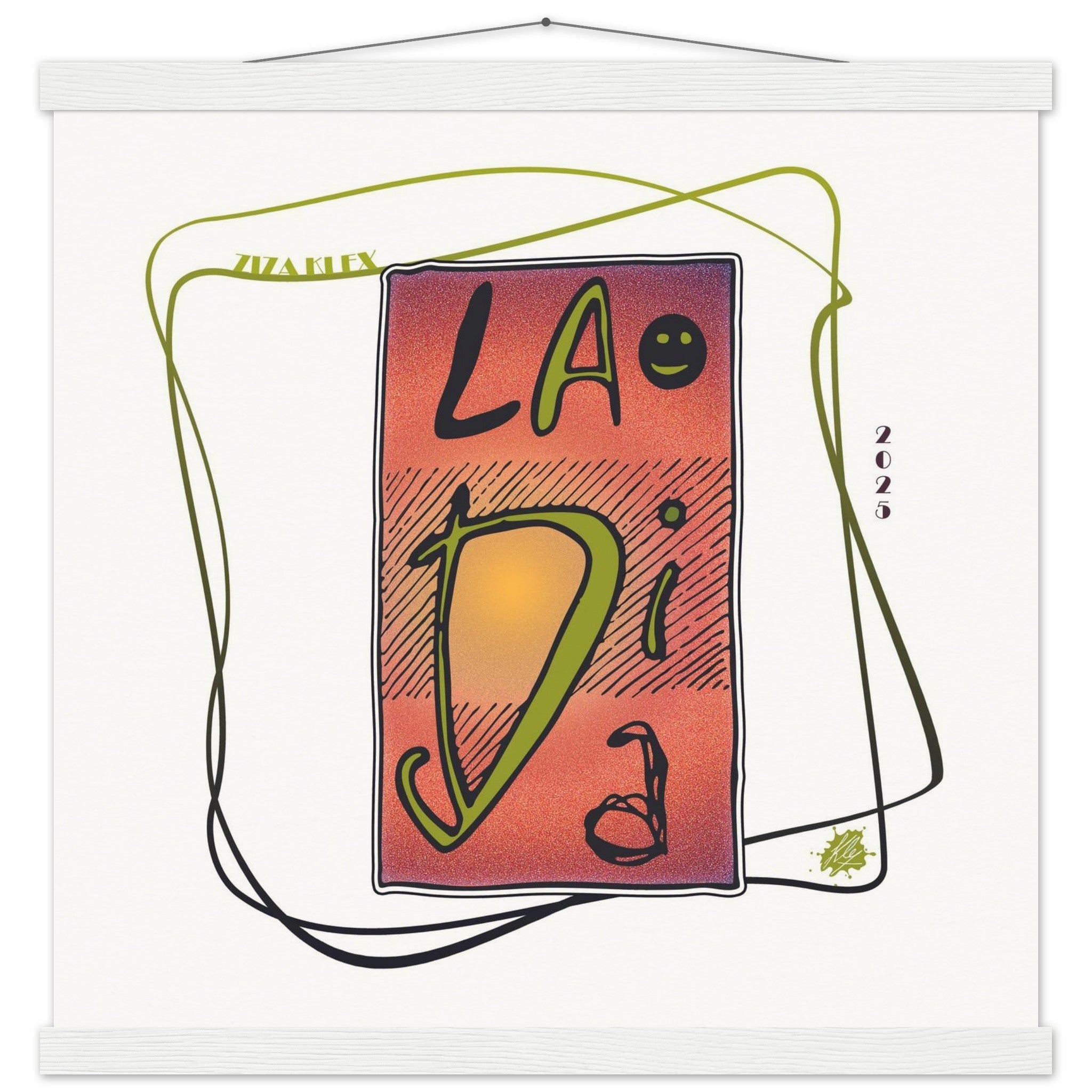 LA DI DA *fire red* - KLEX ART