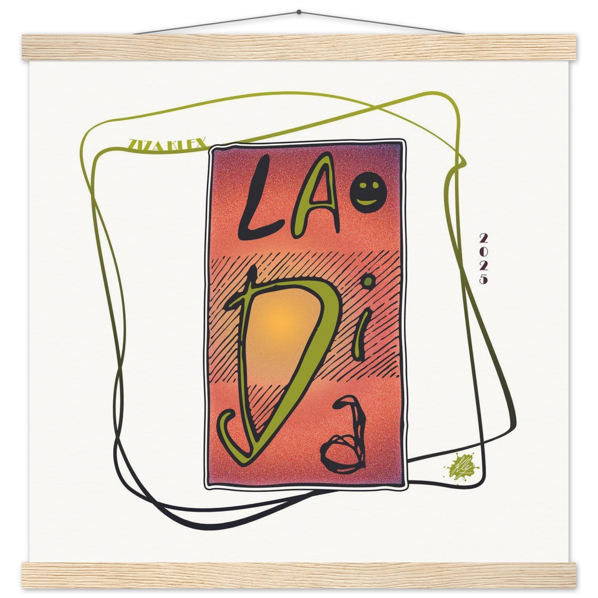 LA DI DA *fire red* - KLEX ART