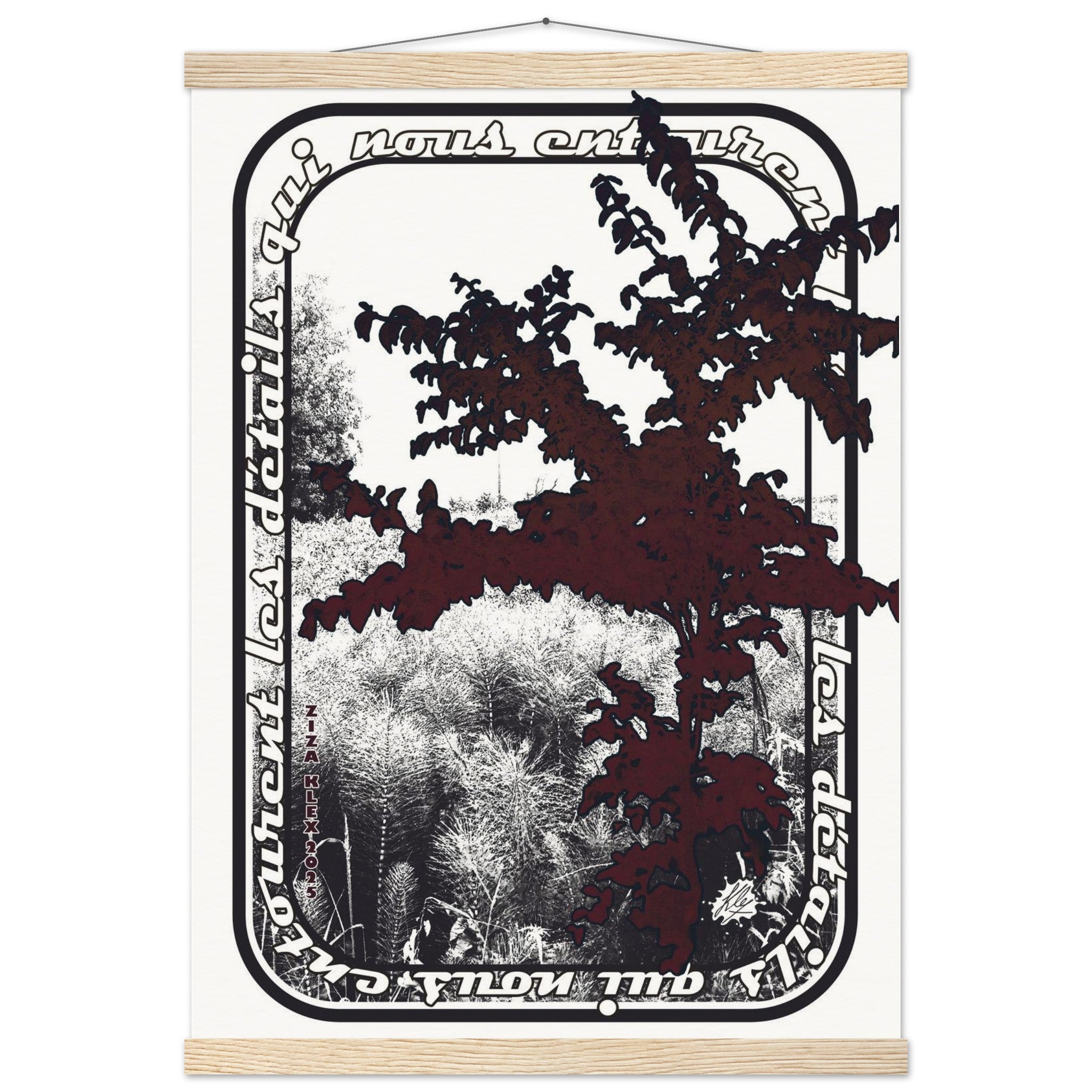 LES DETAILS *black & white & red* - KLEX ART