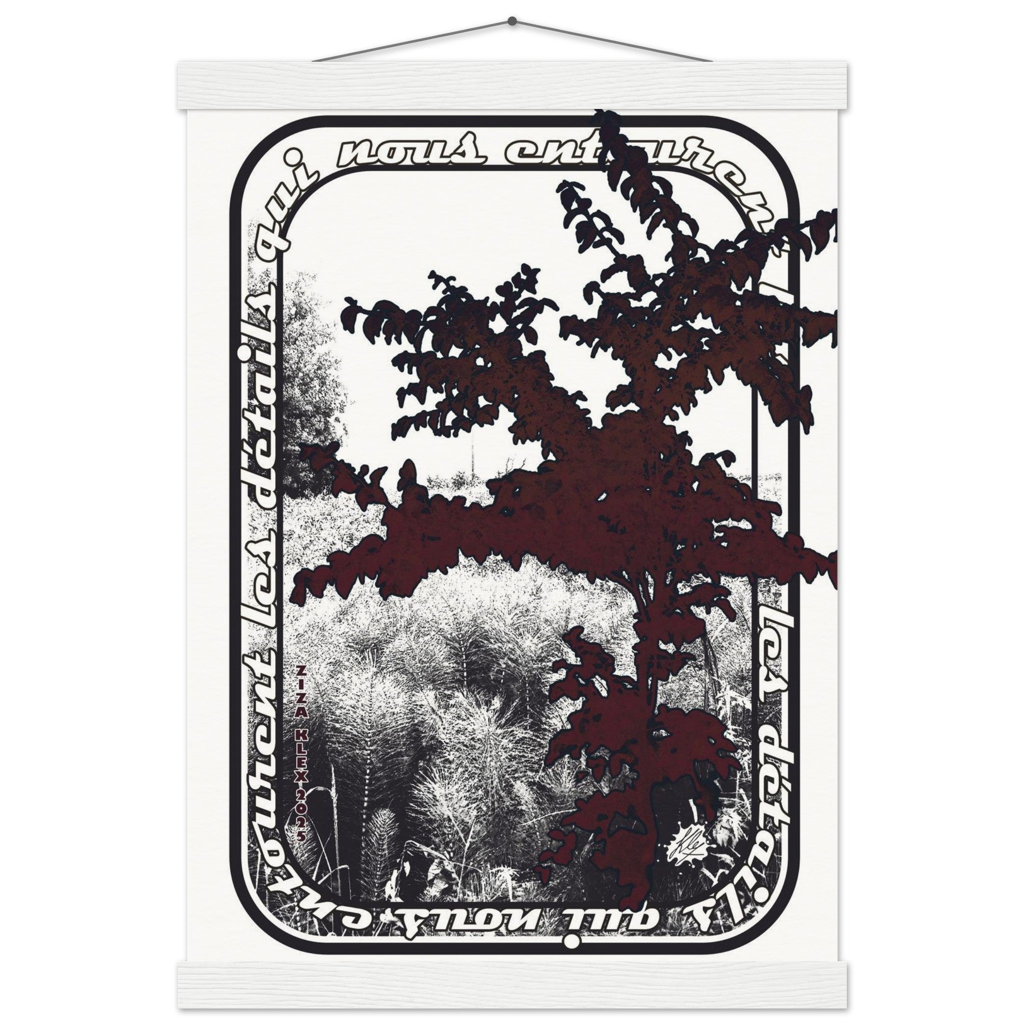 LES DETAILS *black & white & red* - KLEX ART