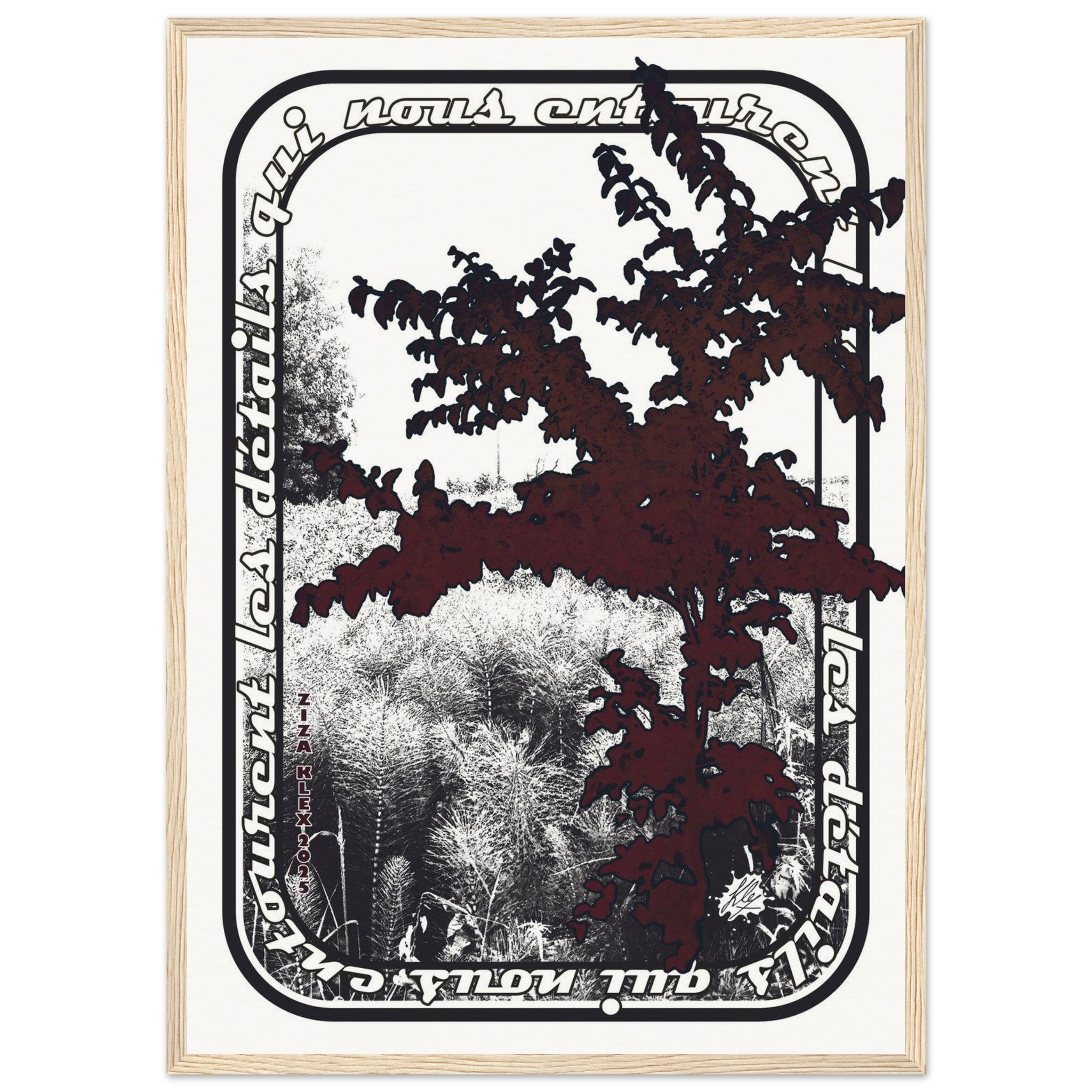 LES DETAILS *black & white & red* - KLEX ART