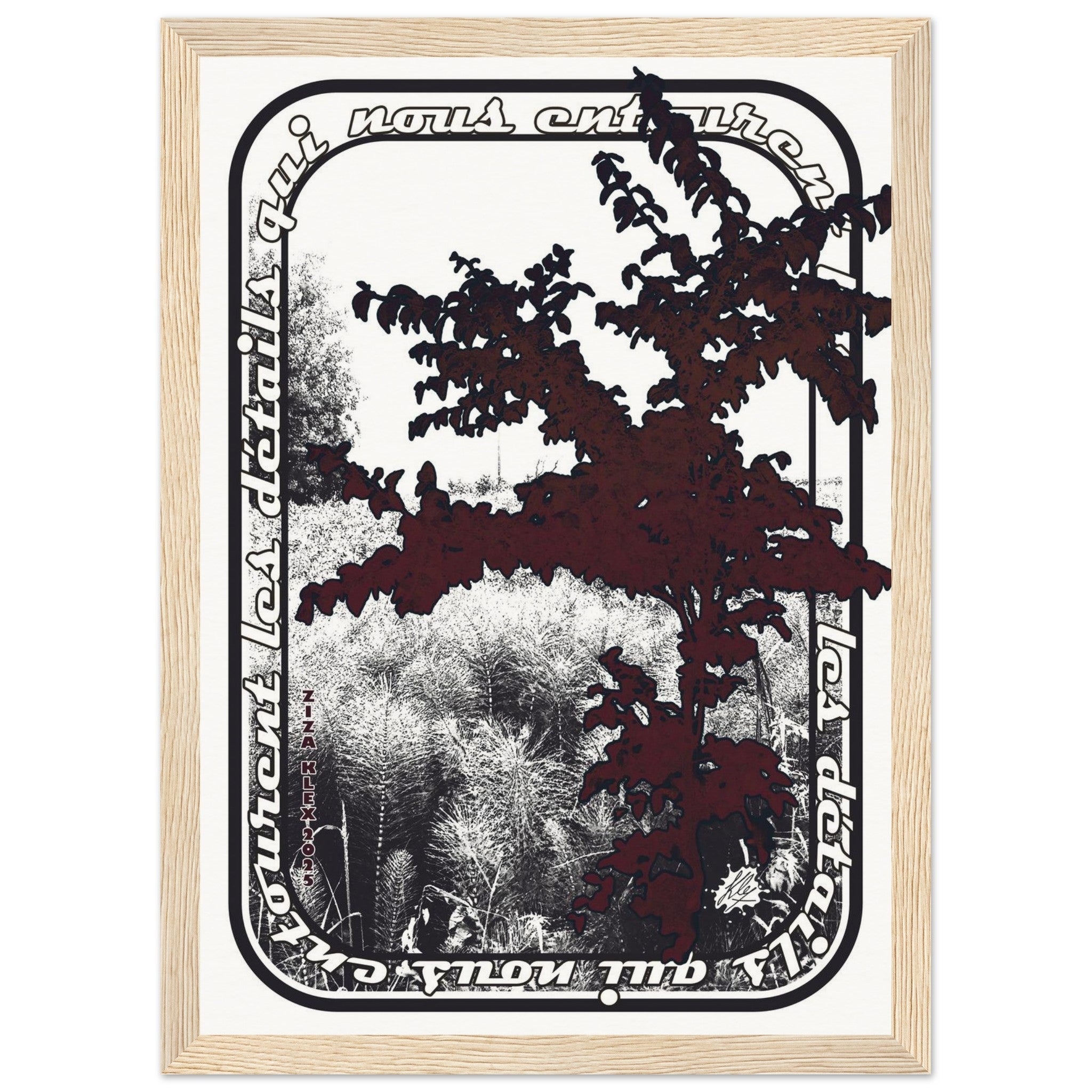 LES DETAILS *black & white & red* - KLEX ART