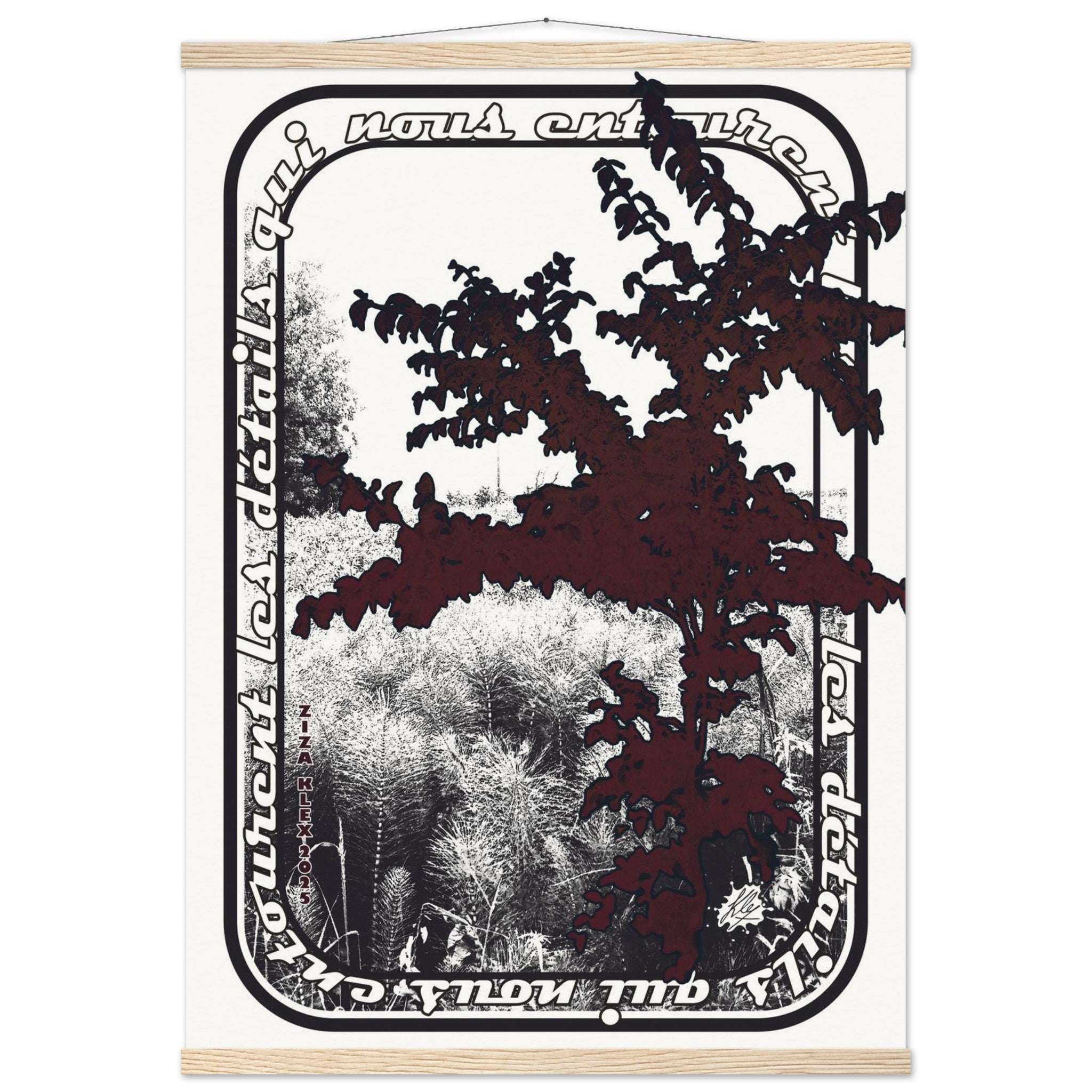 LES DETAILS *black & white & red* - KLEX ART