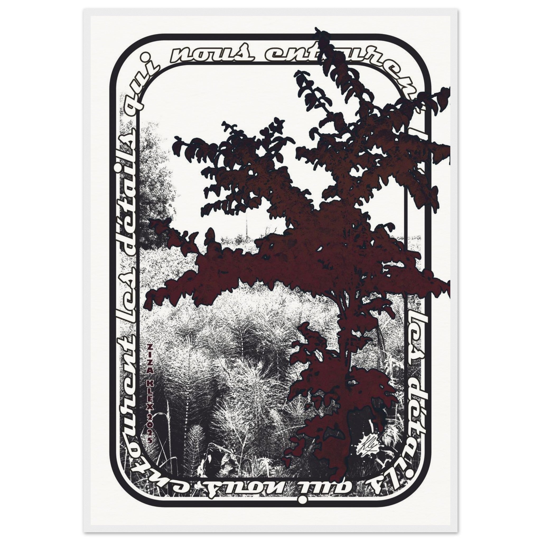 LES DETAILS *black & white & red* - KLEX ART