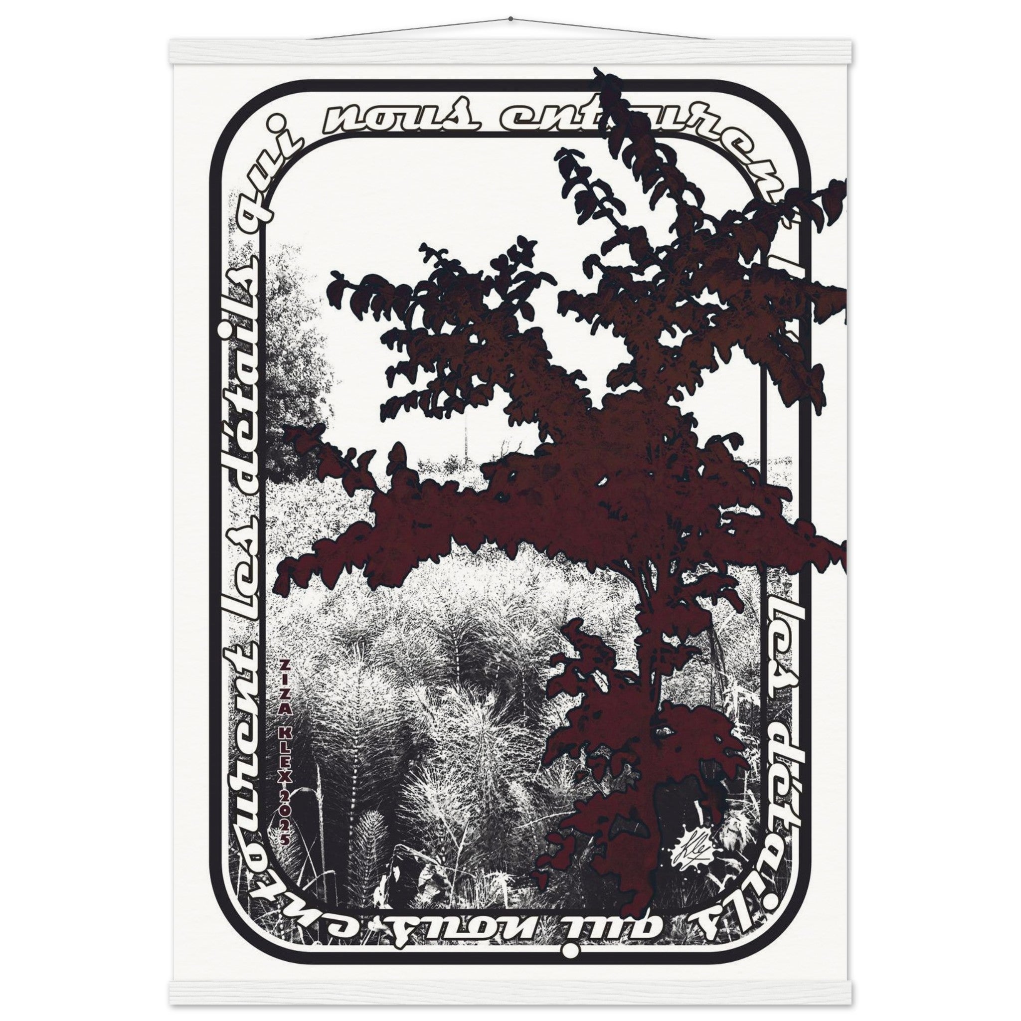 LES DETAILS *black & white & red* - KLEX ART