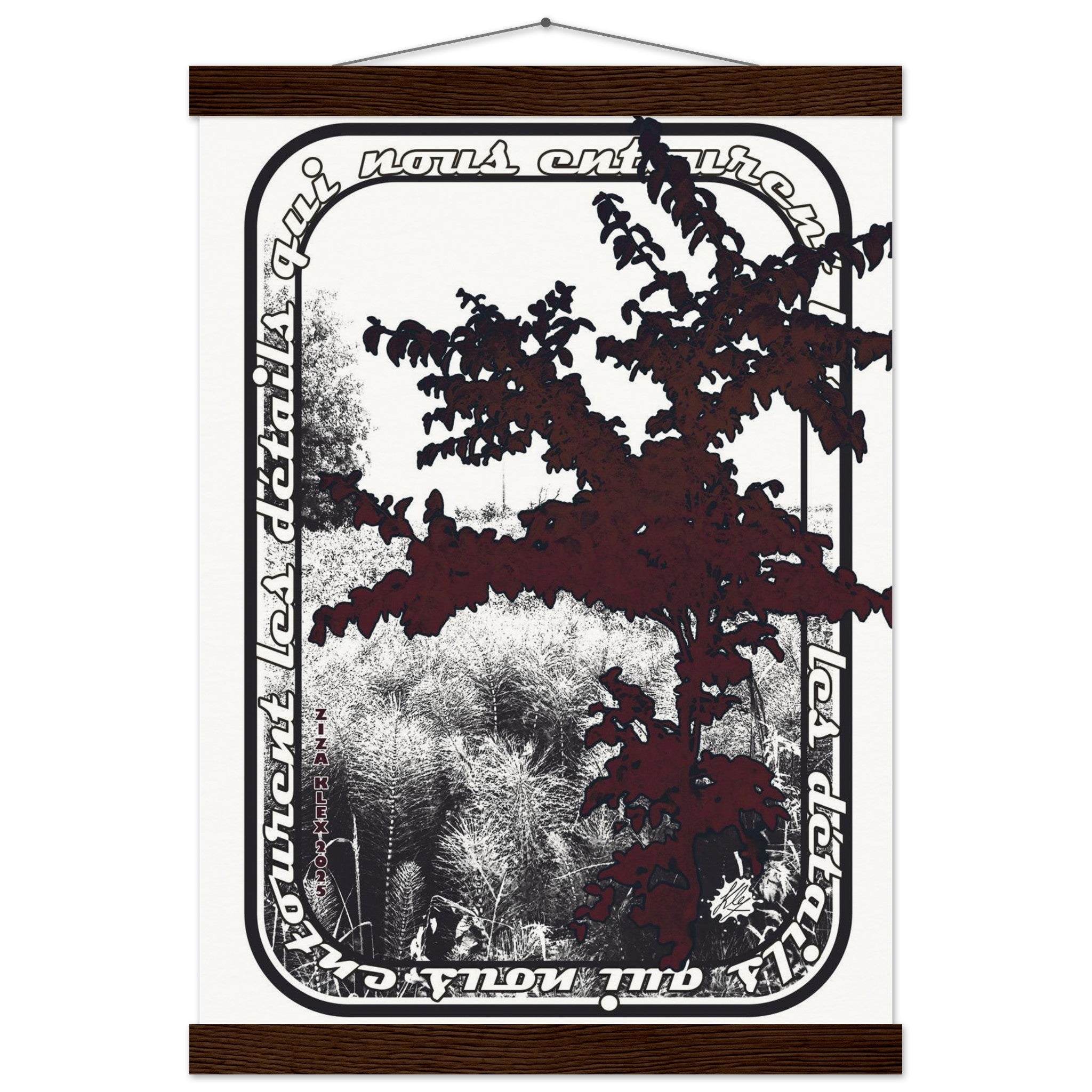 LES DETAILS *black & white & red* - KLEX ART