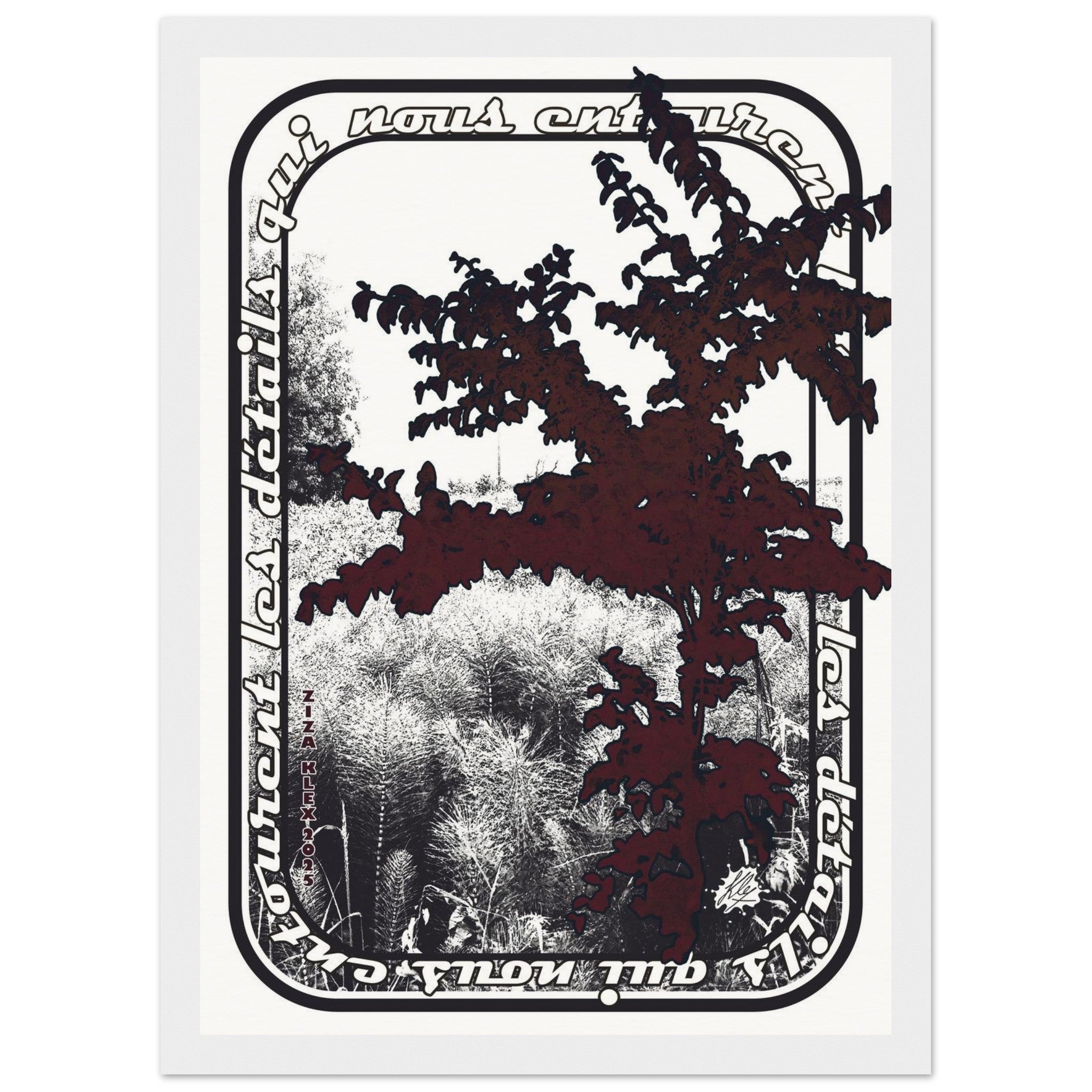 LES DETAILS *black & white & red* - KLEX ART