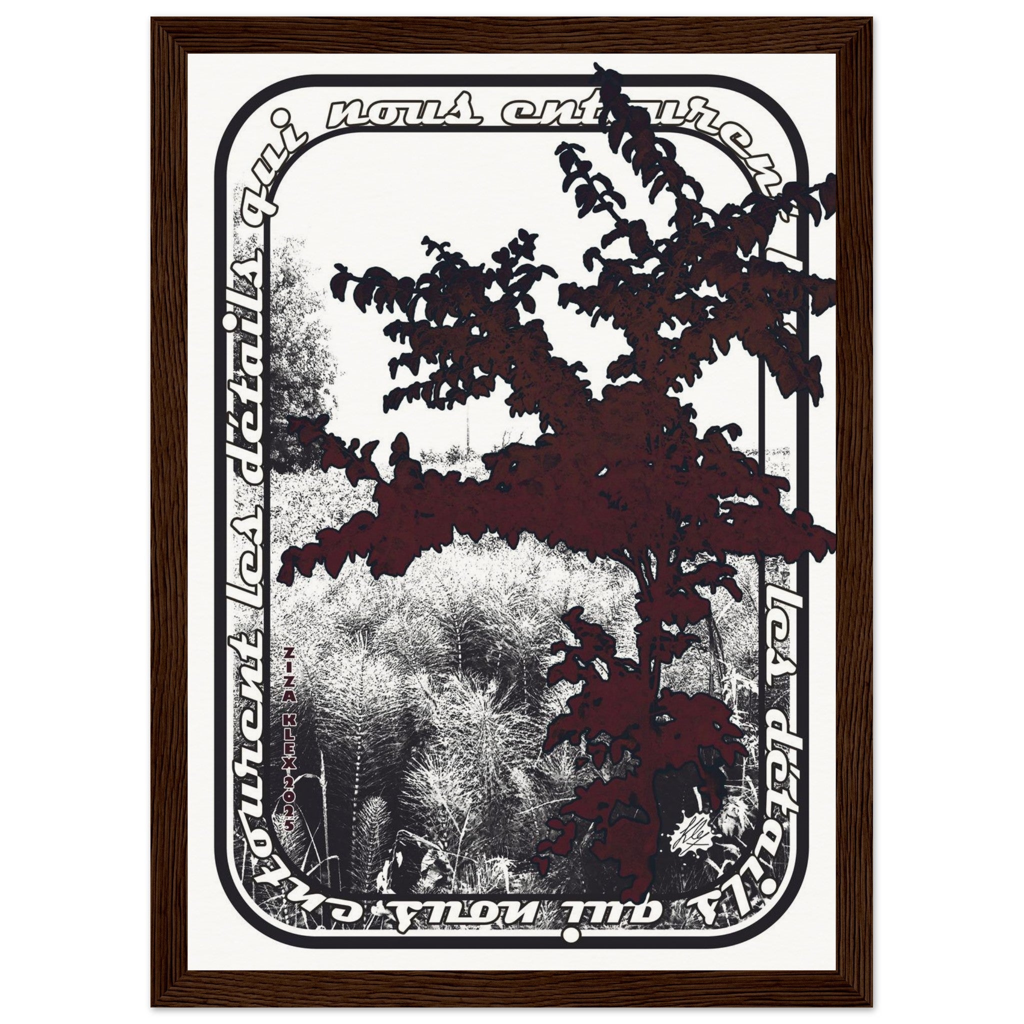 LES DETAILS *black & white & red* - KLEX ART