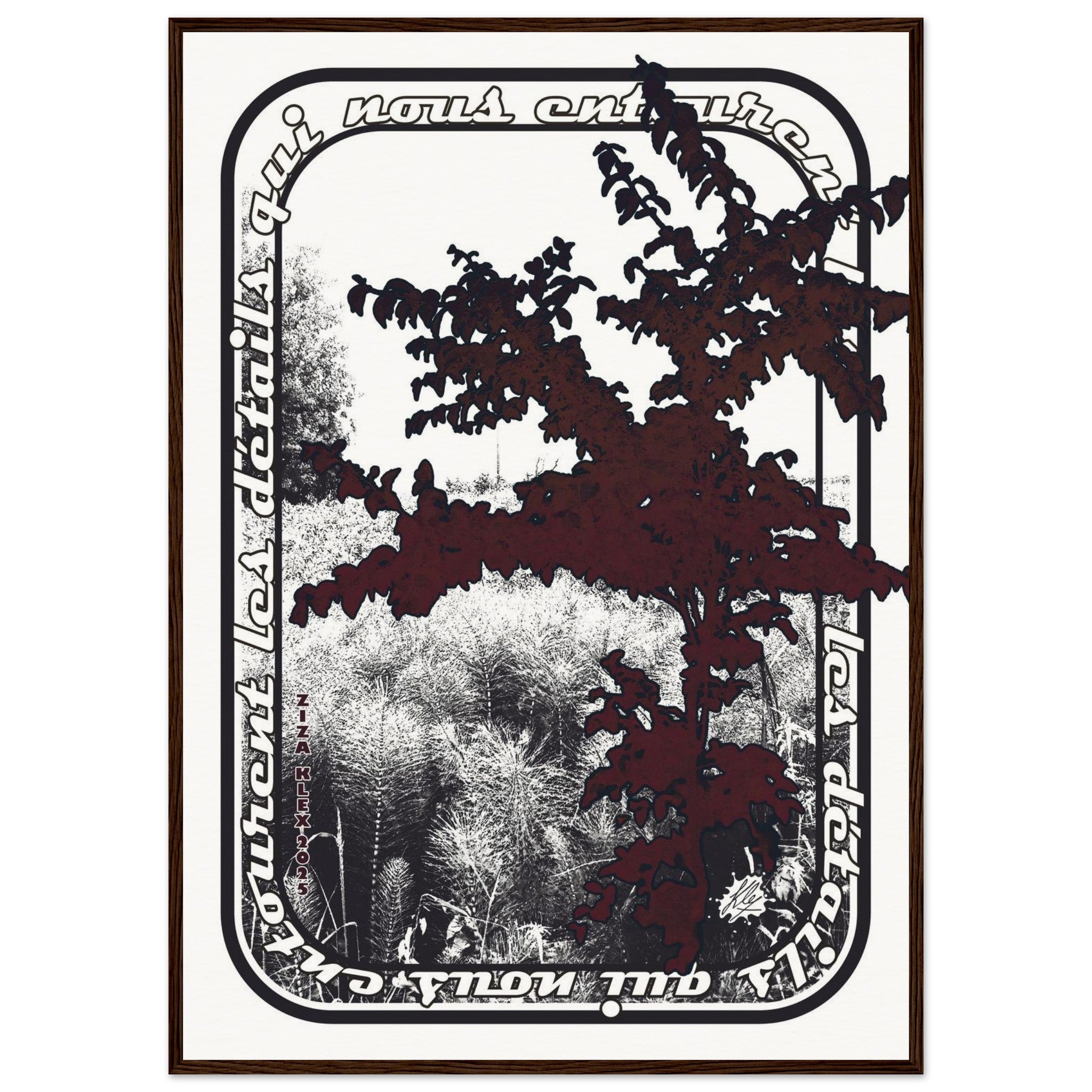 LES DETAILS *black & white & red* - KLEX ART