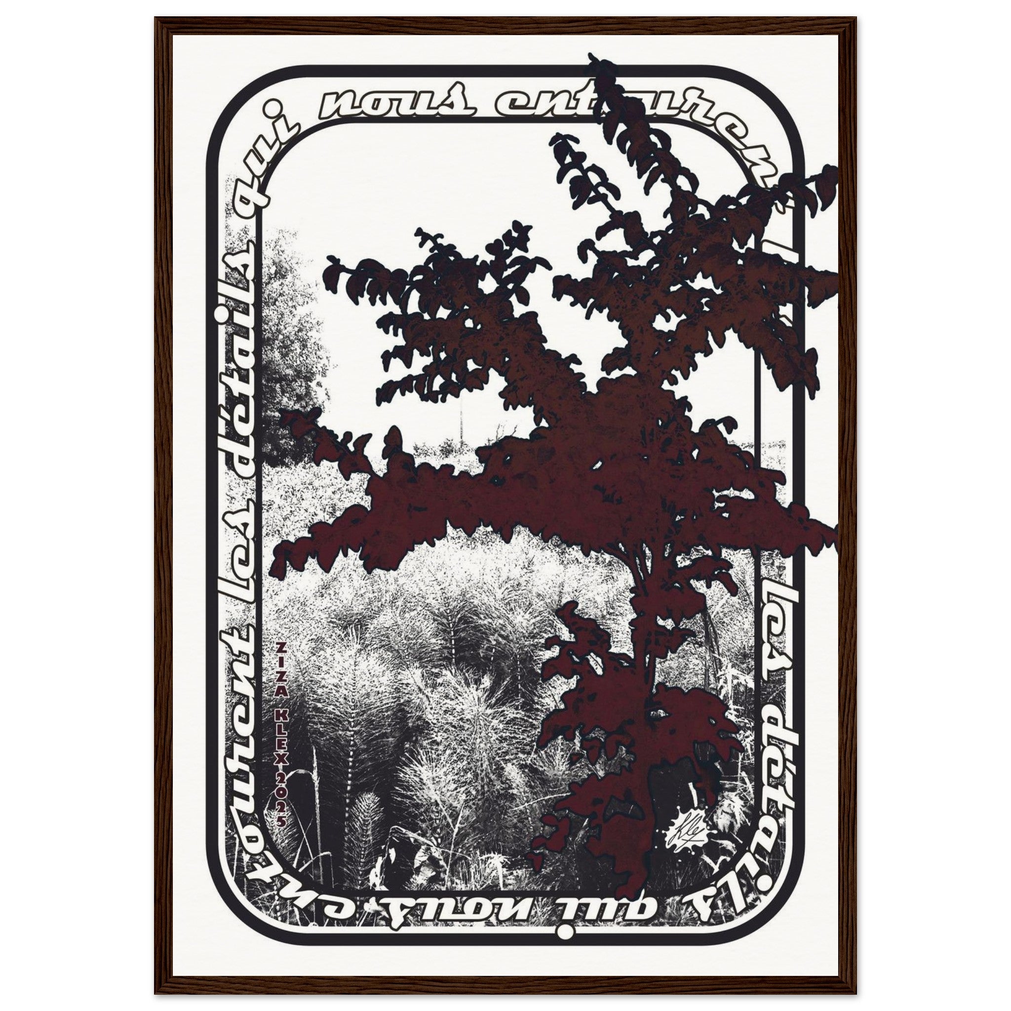 LES DETAILS *black & white & red* - KLEX ART