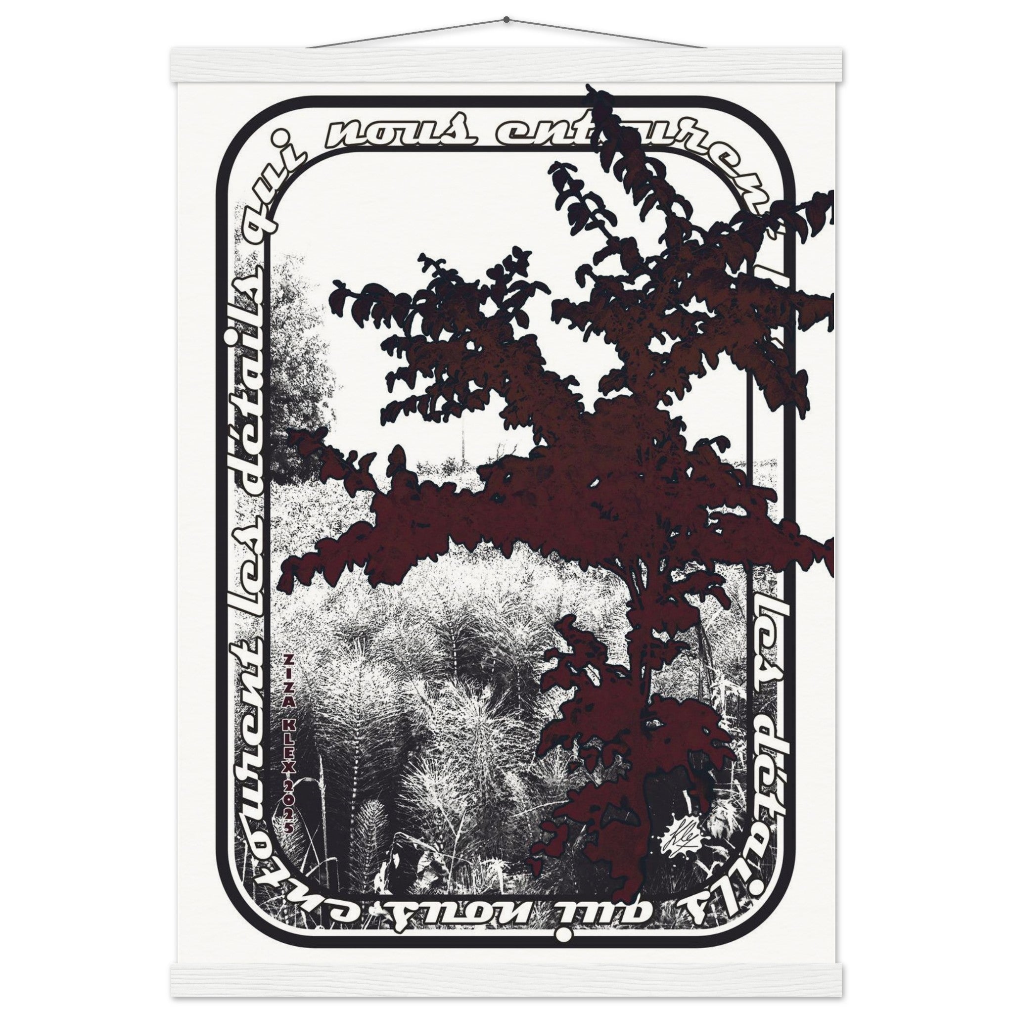 LES DETAILS *black & white & red* - KLEX ART
