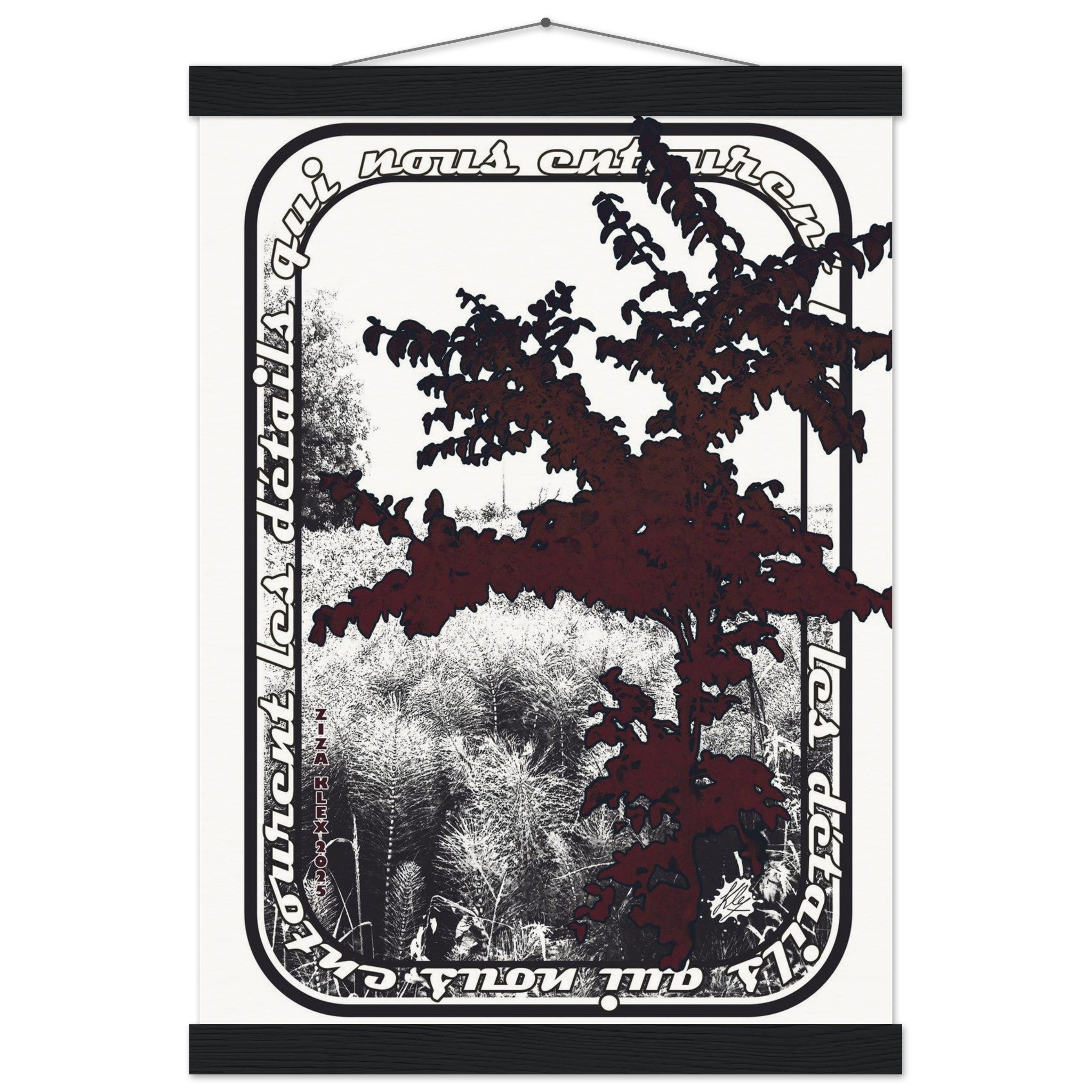 LES DETAILS *black & white & red* - KLEX ART