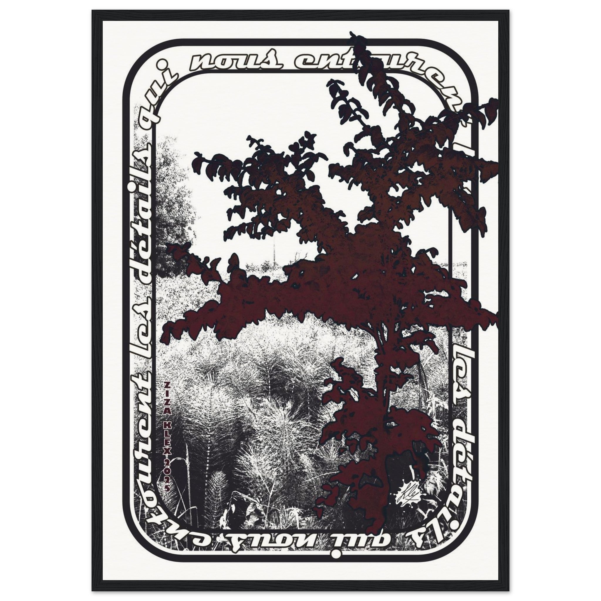 LES DETAILS *black & white & red* - KLEX ART