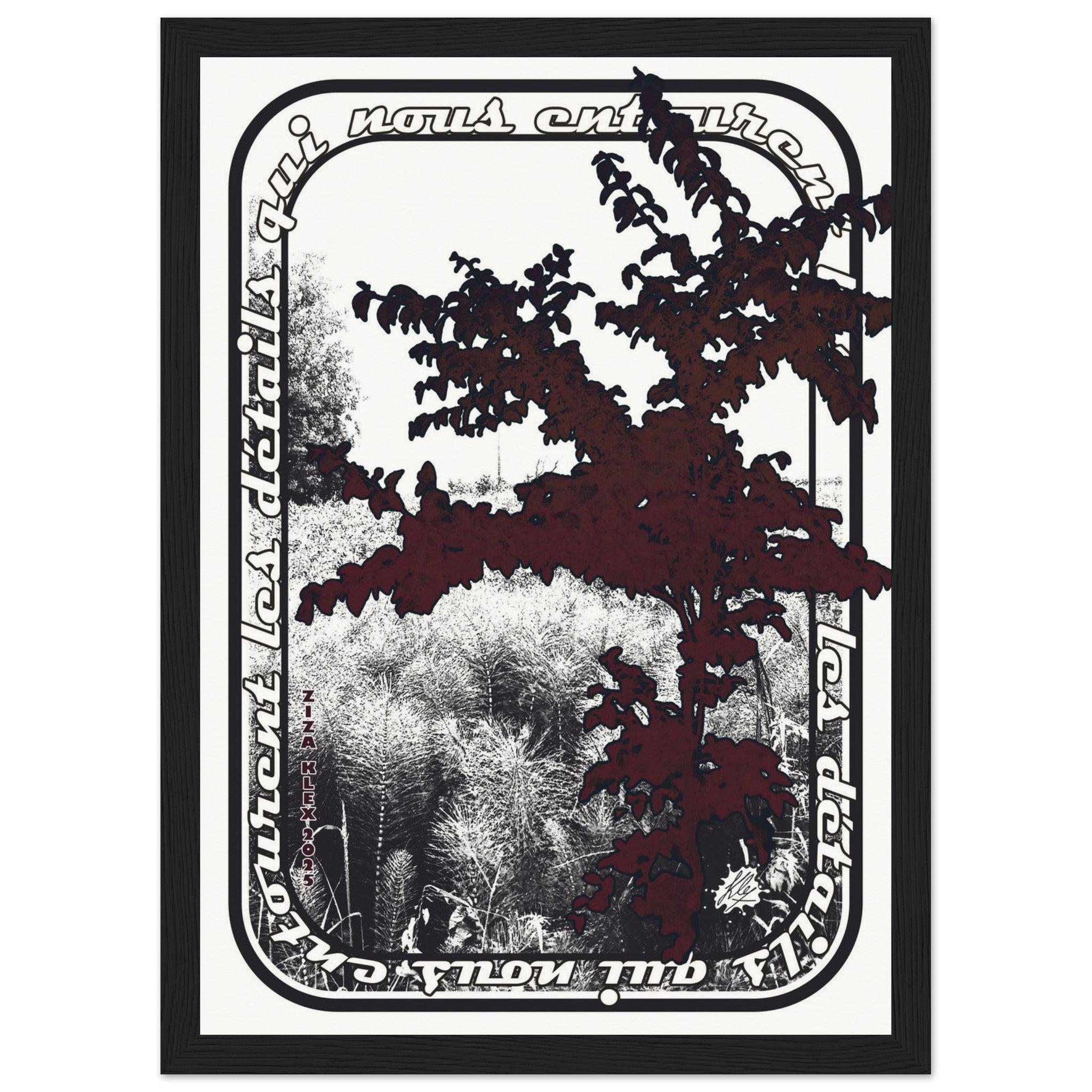 LES DETAILS *black & white & red* - KLEX ART