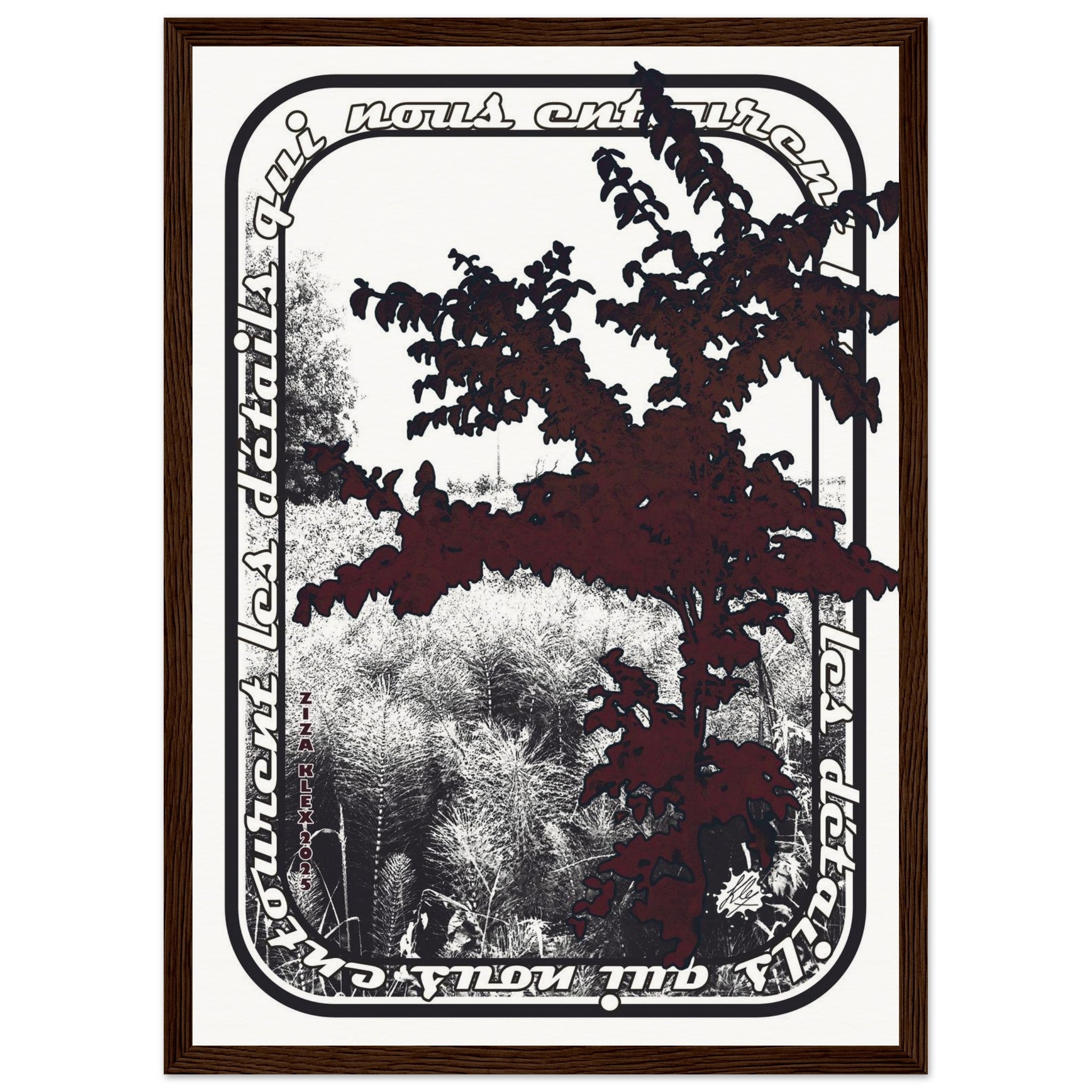 LES DETAILS *black & white & red* - KLEX ART