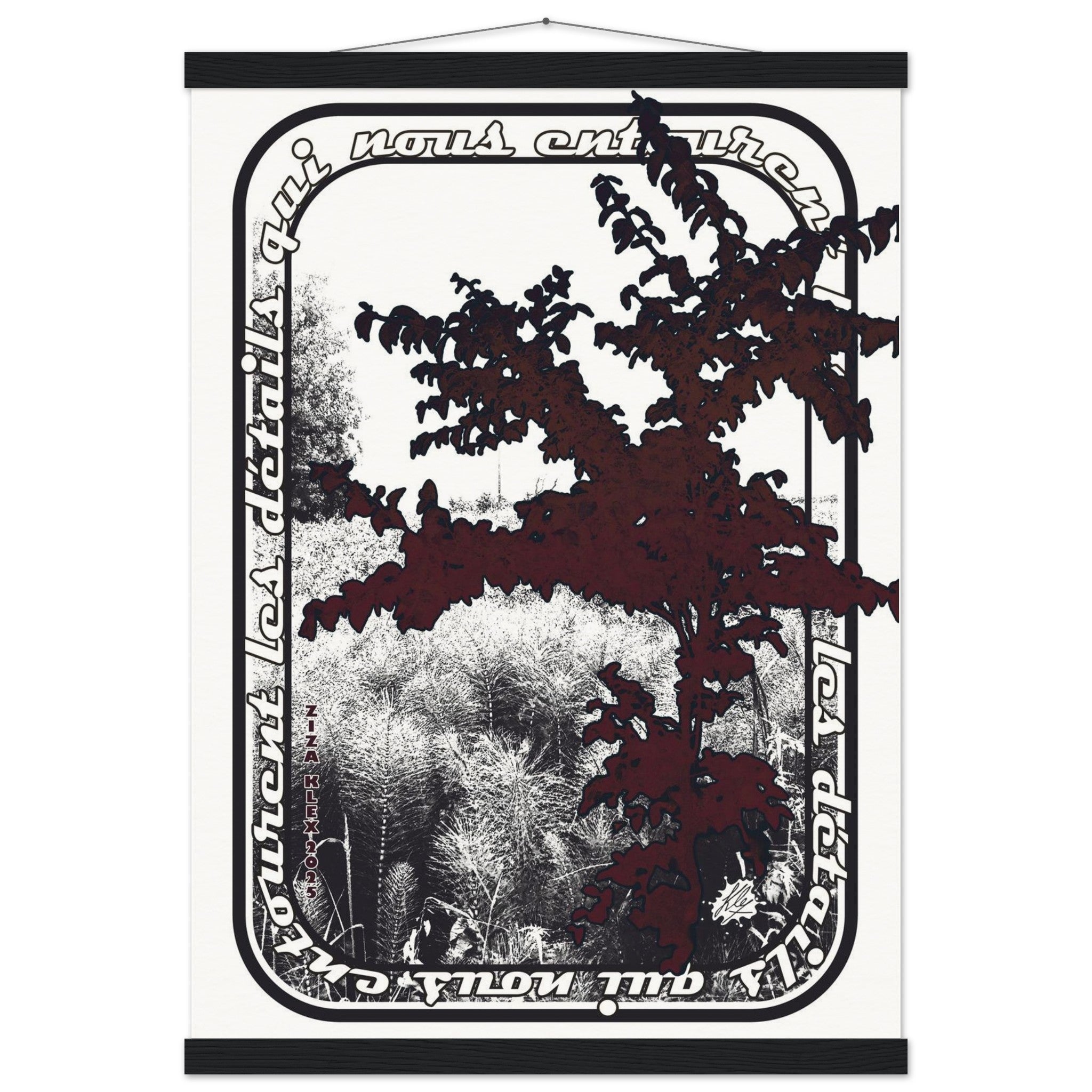 LES DETAILS *black & white & red* - KLEX ART