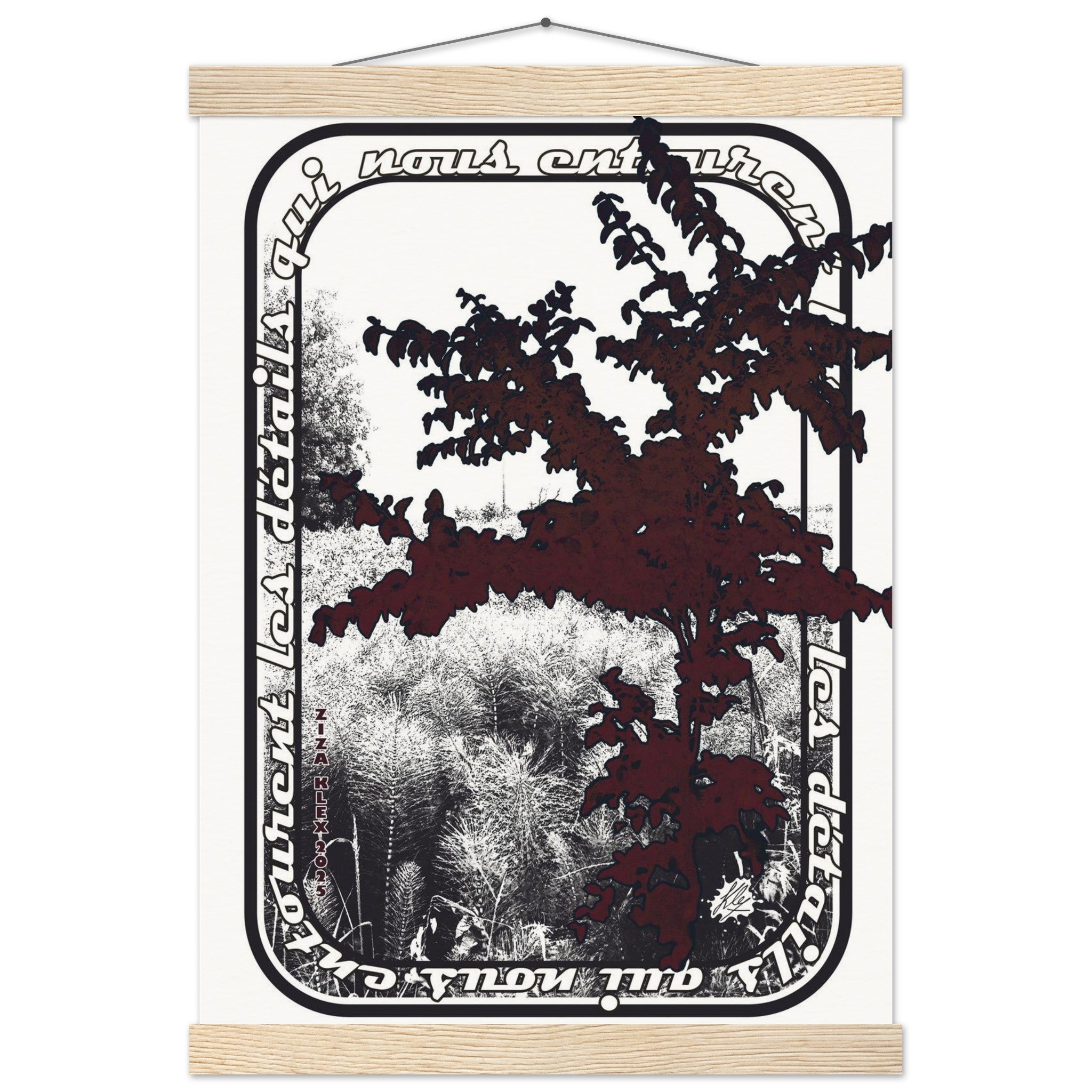LES DETAILS *black & white & red* - KLEX ART