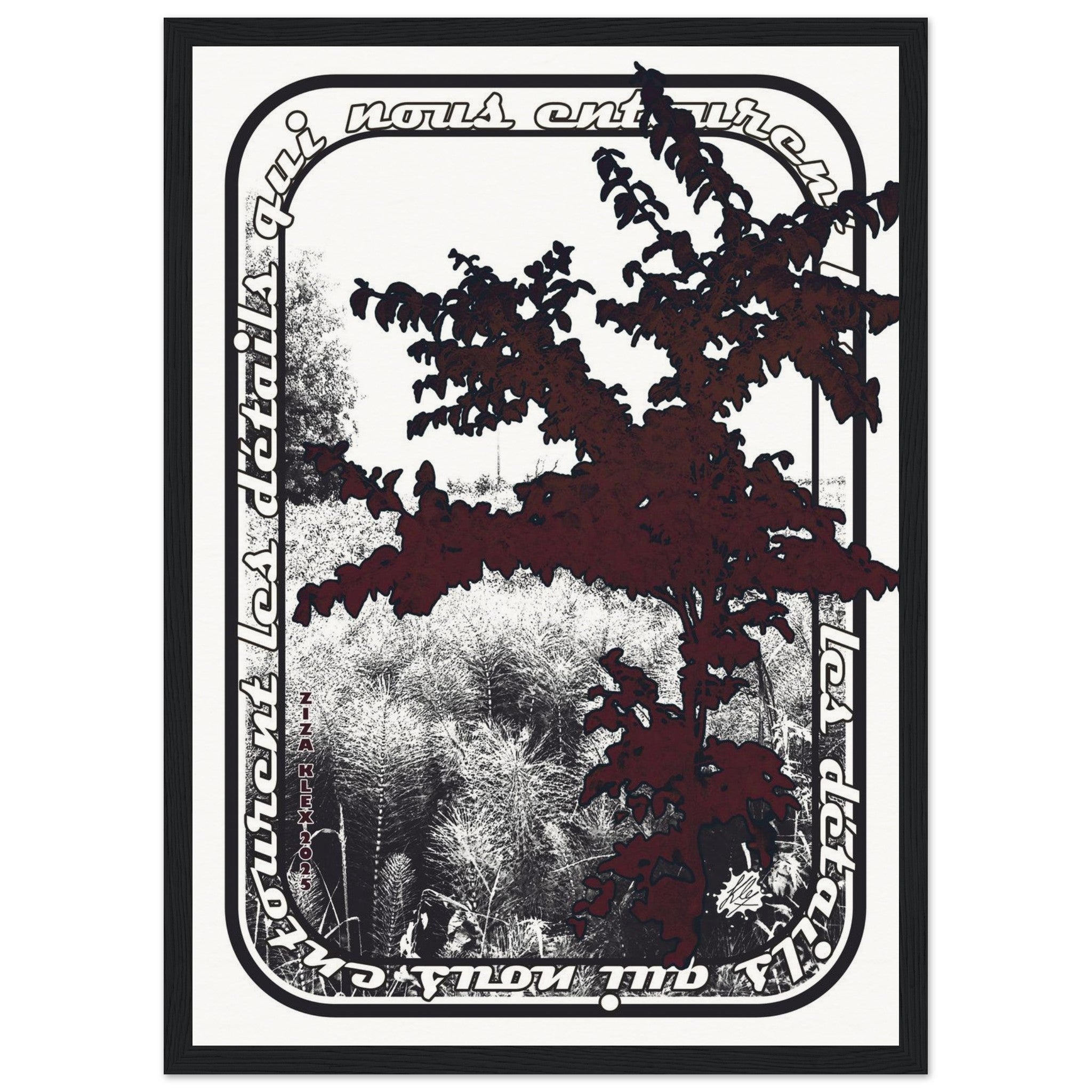 LES DETAILS *black & white & red* - KLEX ART