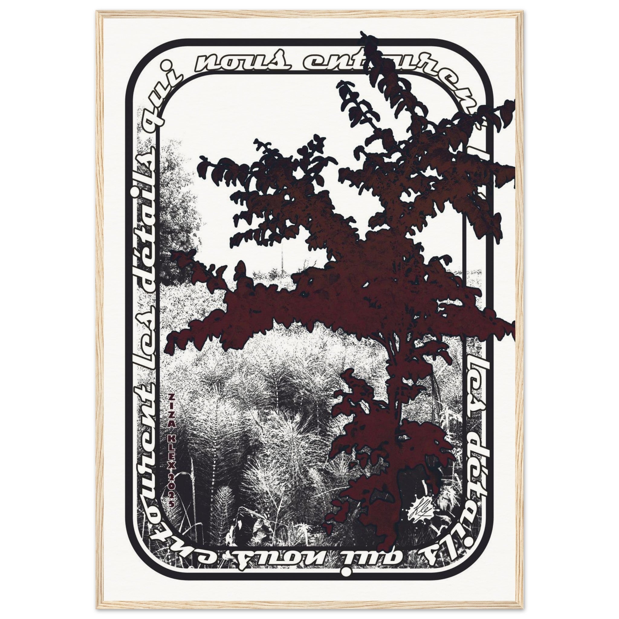 LES DETAILS *black & white & red* - KLEX ART
