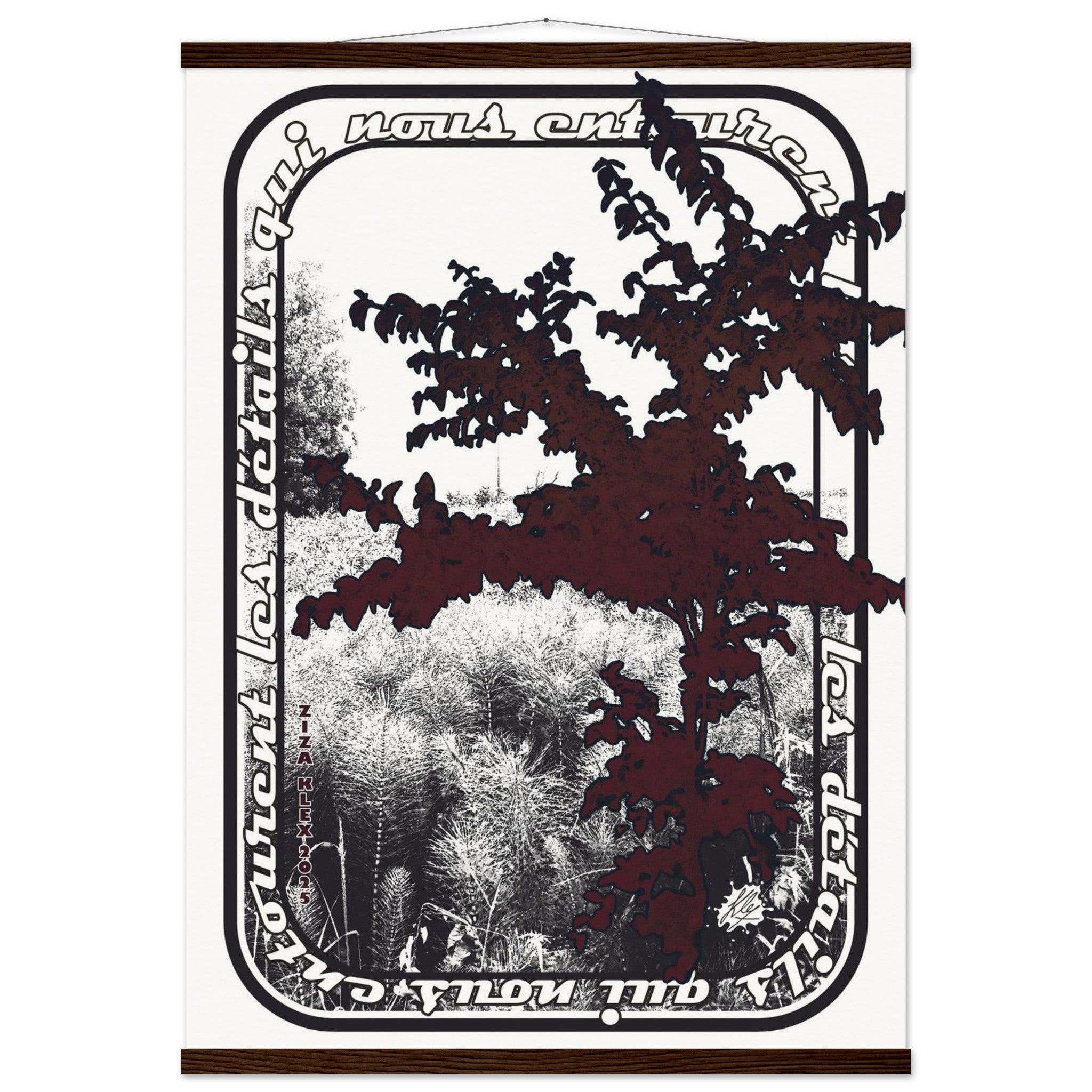 LES DETAILS *black & white & red* - KLEX ART