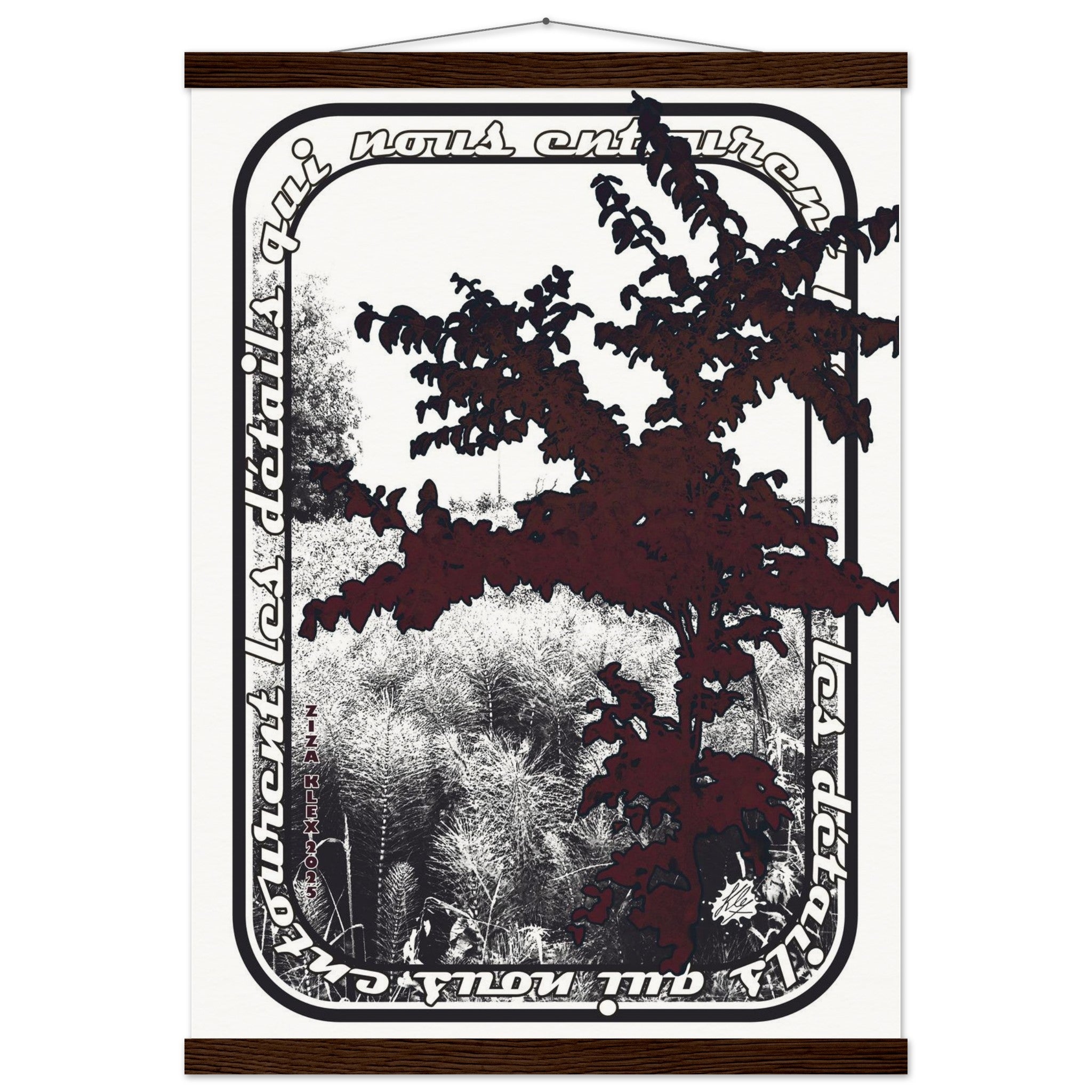 LES DETAILS *black & white & red* - KLEX ART