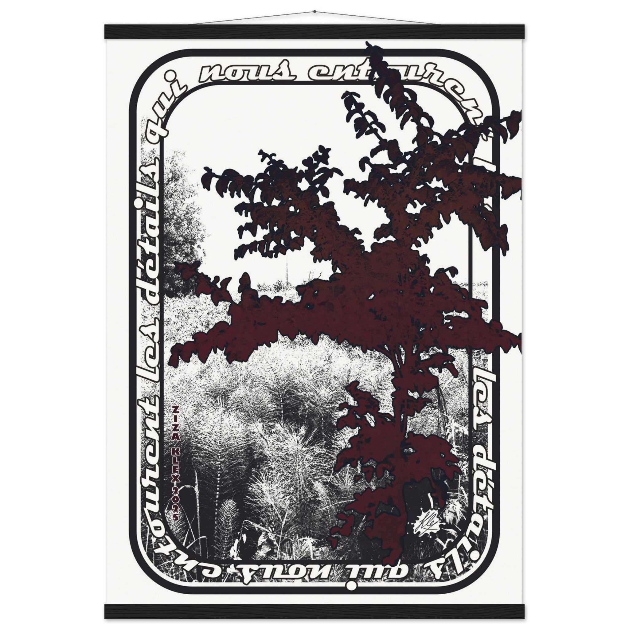 LES DETAILS *black & white & red* - KLEX ART