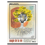 MAGIE DE LA VIE - Quality Art Print,21x29.7 cm / 8x12",earth,green,multicolored,Premium Wooden Framed Poster With Museum-Qualit(…),White frame,KLEX ART