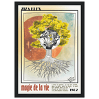 MAGIE DE LA VIE - Quality Art Print,21x29.7 cm / 8x12",earth,green,multicolored,Premium Wooden Framed Poster With Museum-Qualit(…),White frame,KLEX ART