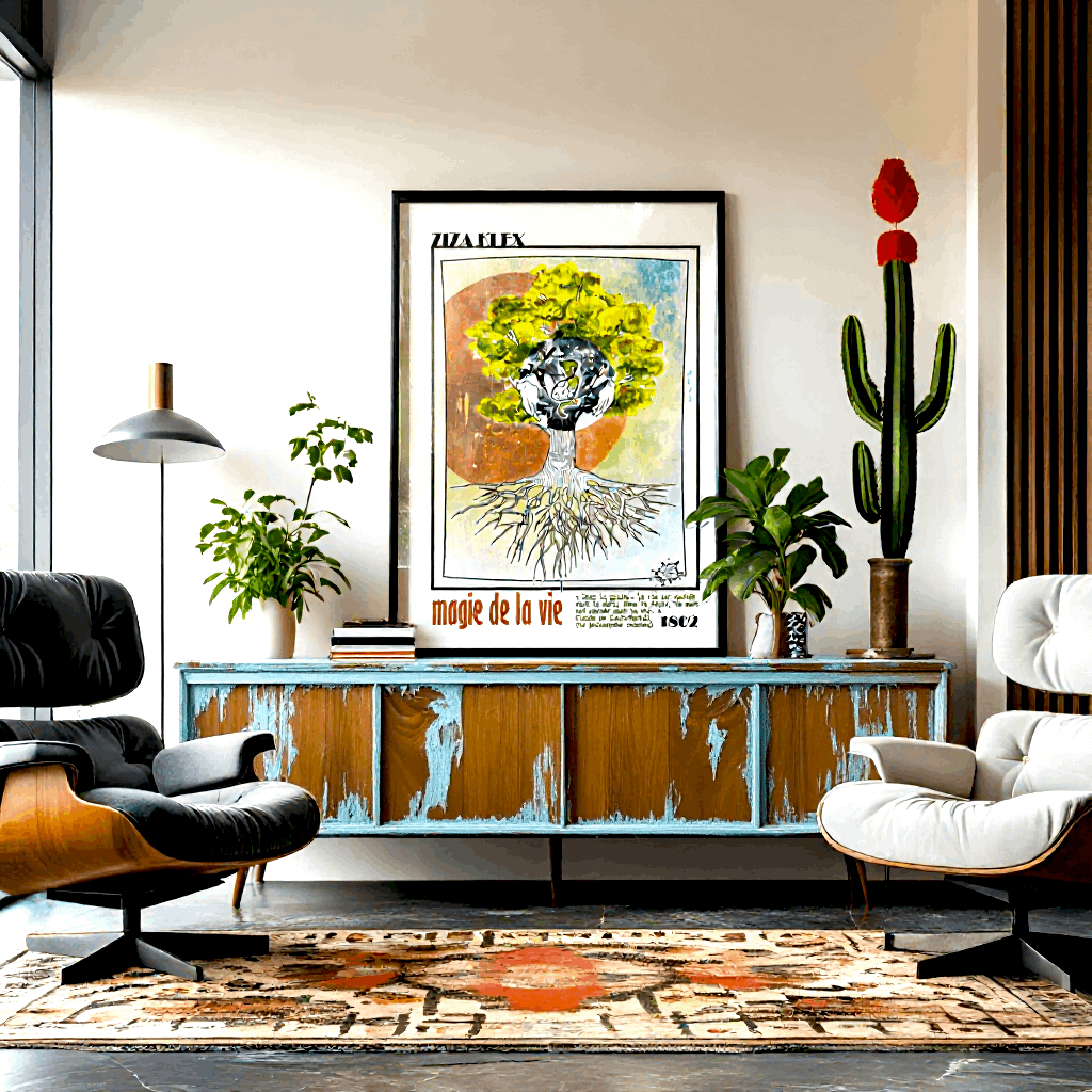 MAGIE DE LA VIE - Quality Art Print,A3 (29.7 x 42 cm),earth,green,multicolored,Museum-Quality Matte Paper Poster,-,KLEX ART